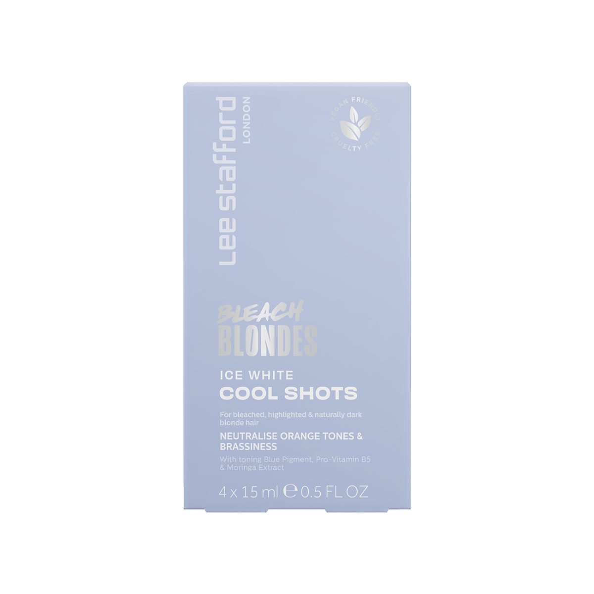 Lee Stafford Haarmaske Lee Stafford Bleach Blondes Ice White Cool Shots 4x15ml