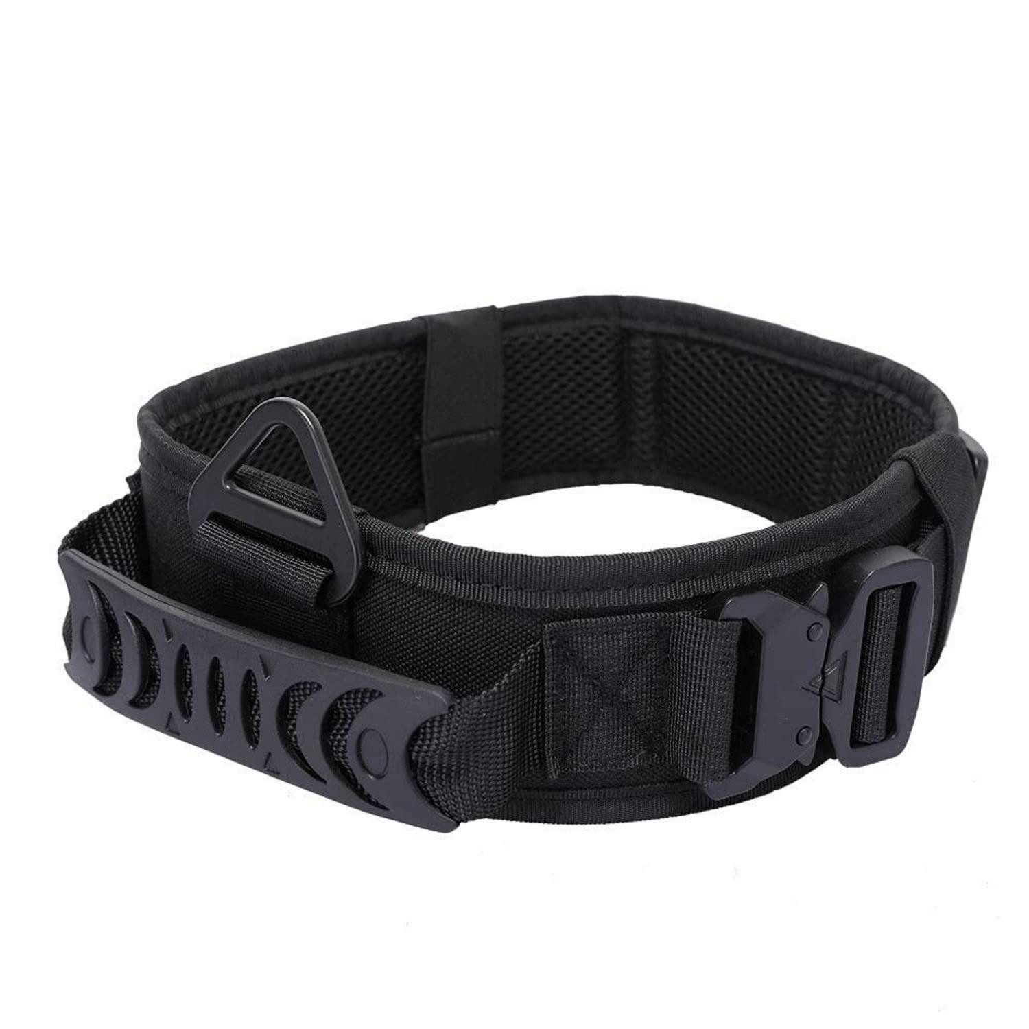 LuxusKollektion Hunde-Halsband Hundehalsband gepolstert 7cm Breit Schwarz
