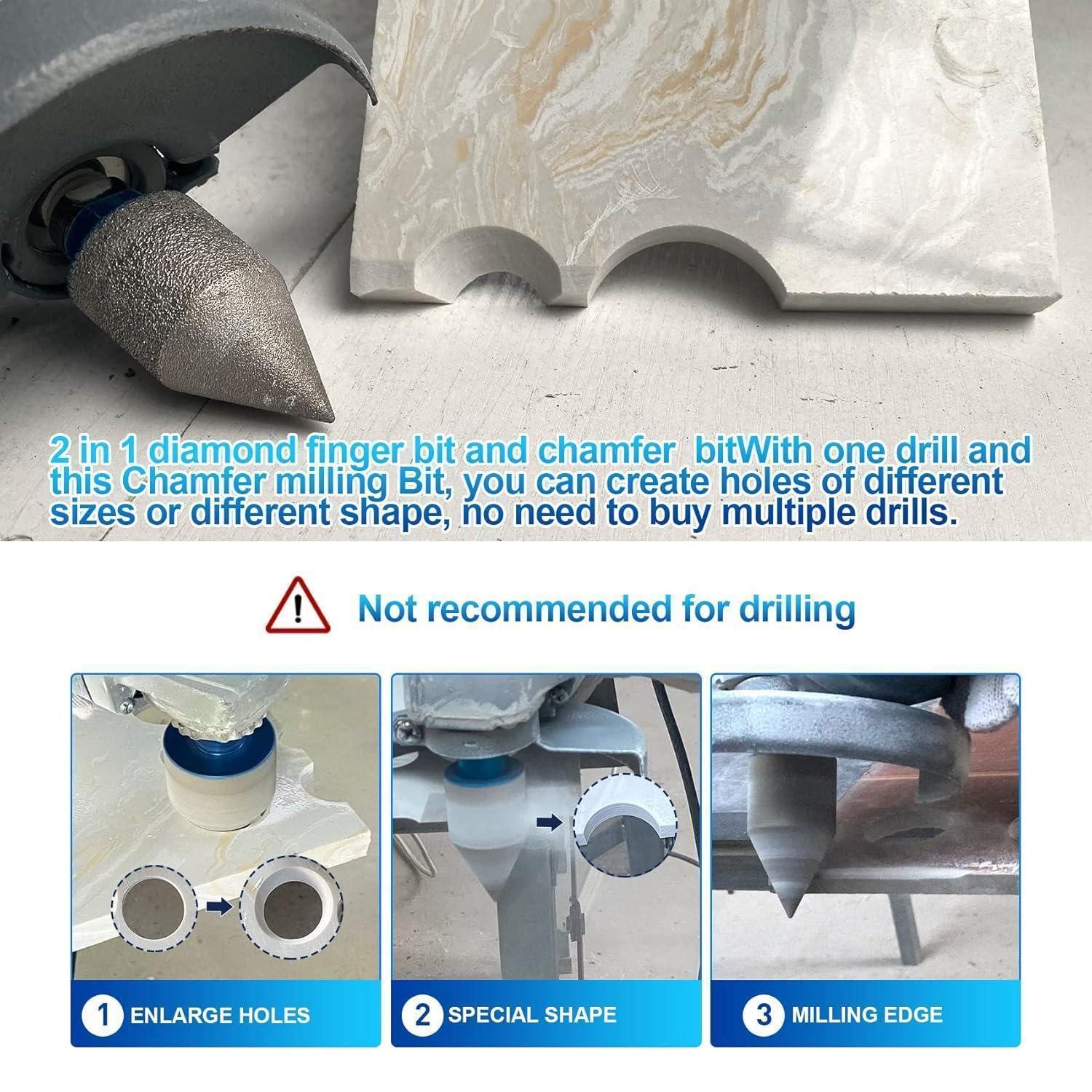 LuxusKollektion Lochverstärker Diamant Fingerfräser 0-25mm