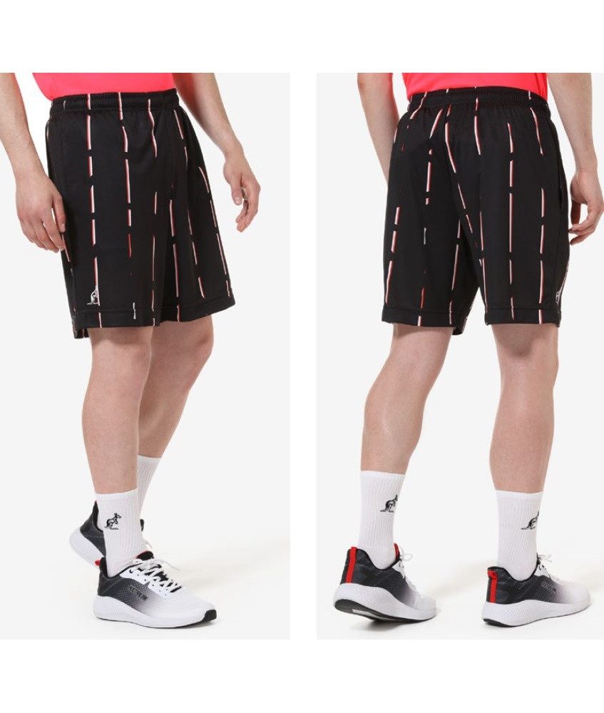 Shorts Tennishose Stripes in Ace kurz schwarz Herren