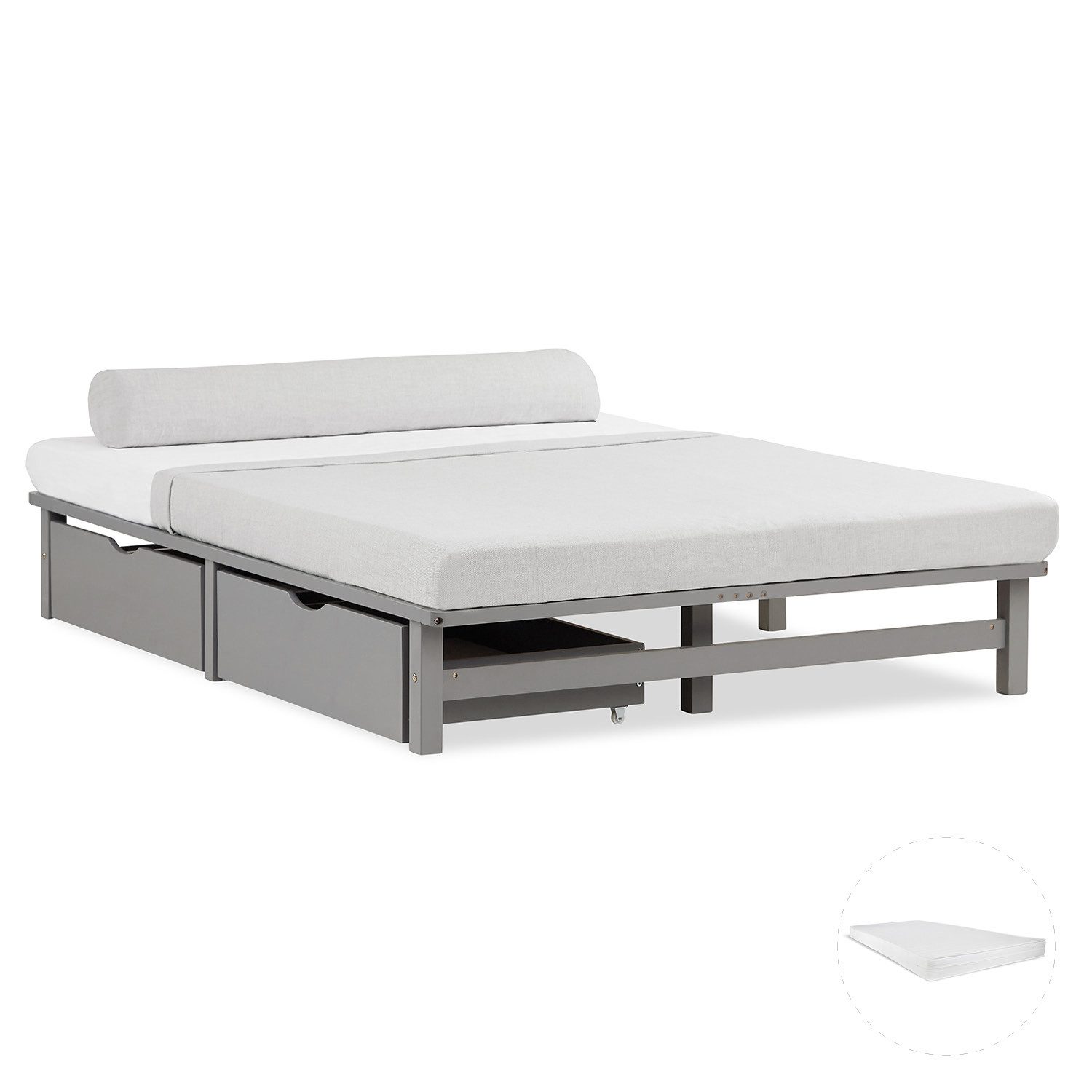 Homestyle4u Holzbett 90x200 / 100x200 / günstig online kaufen