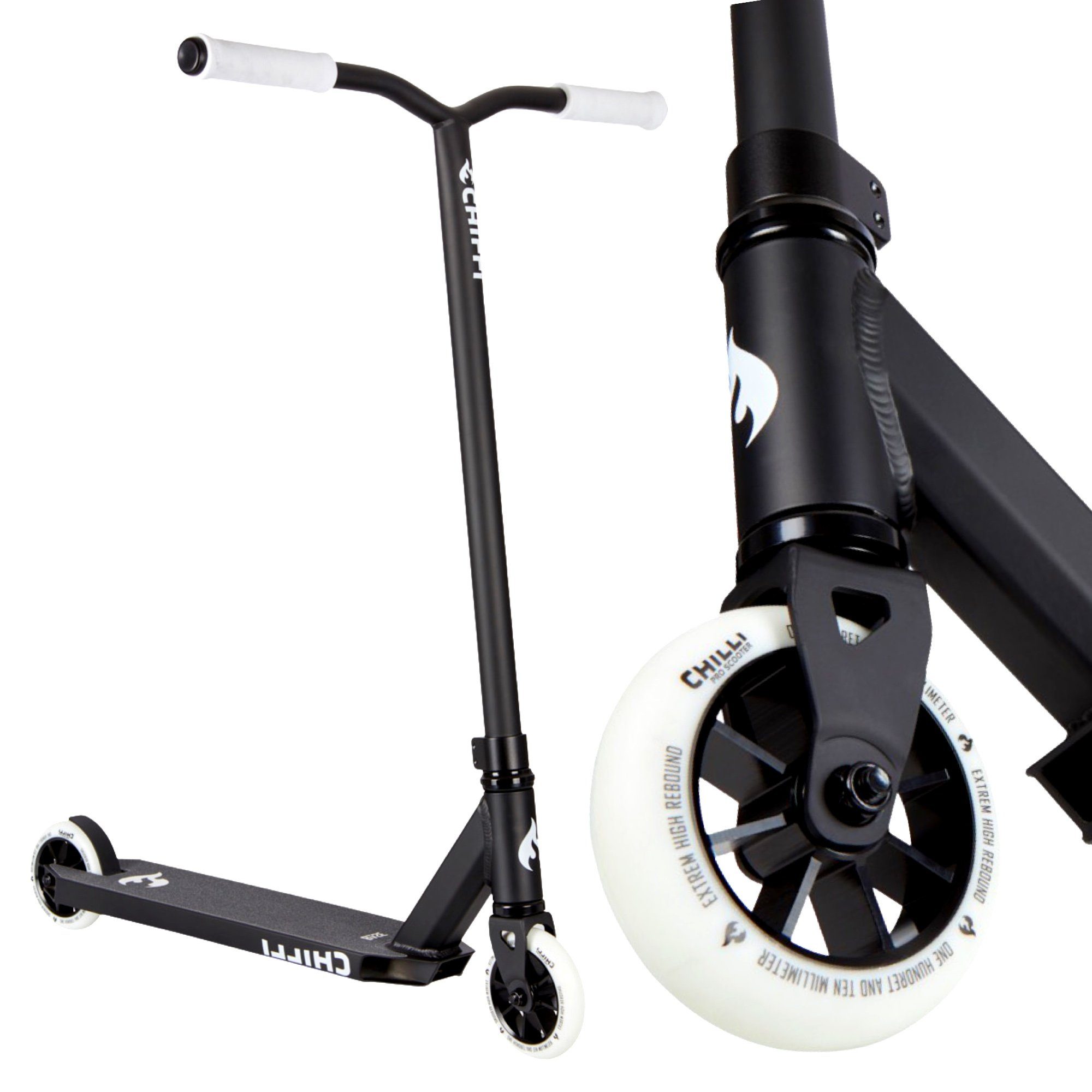 Stuntscooter Chilli Pro Base Stunt-scooter H=82cm schwarz / weiß