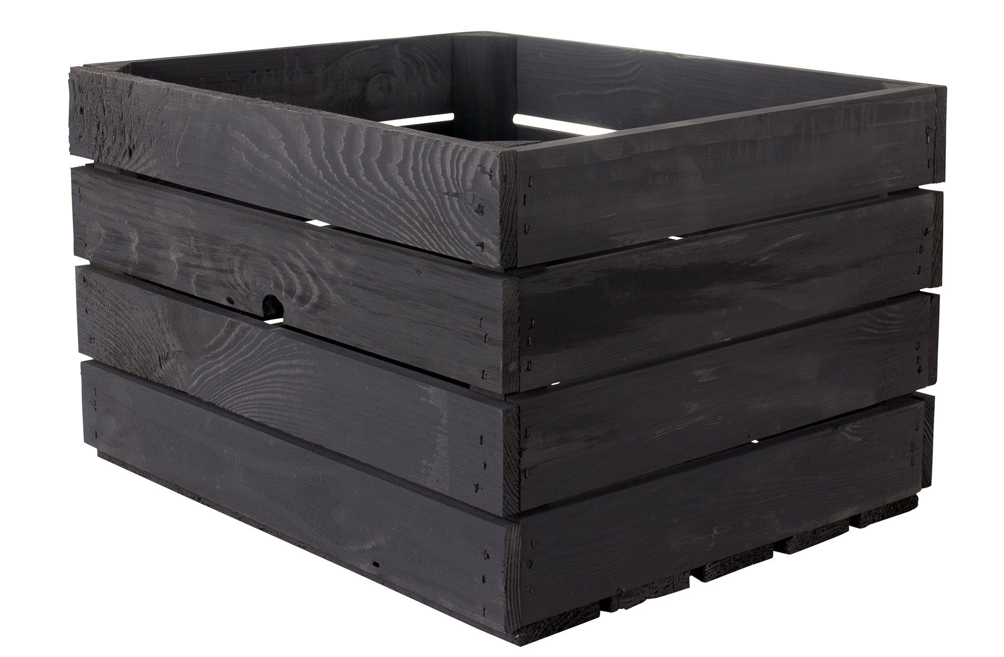 Kistenkolli Altes Land Allzweckkiste Obstkiste Johanna schwarz Holzkiste We günstig online kaufen