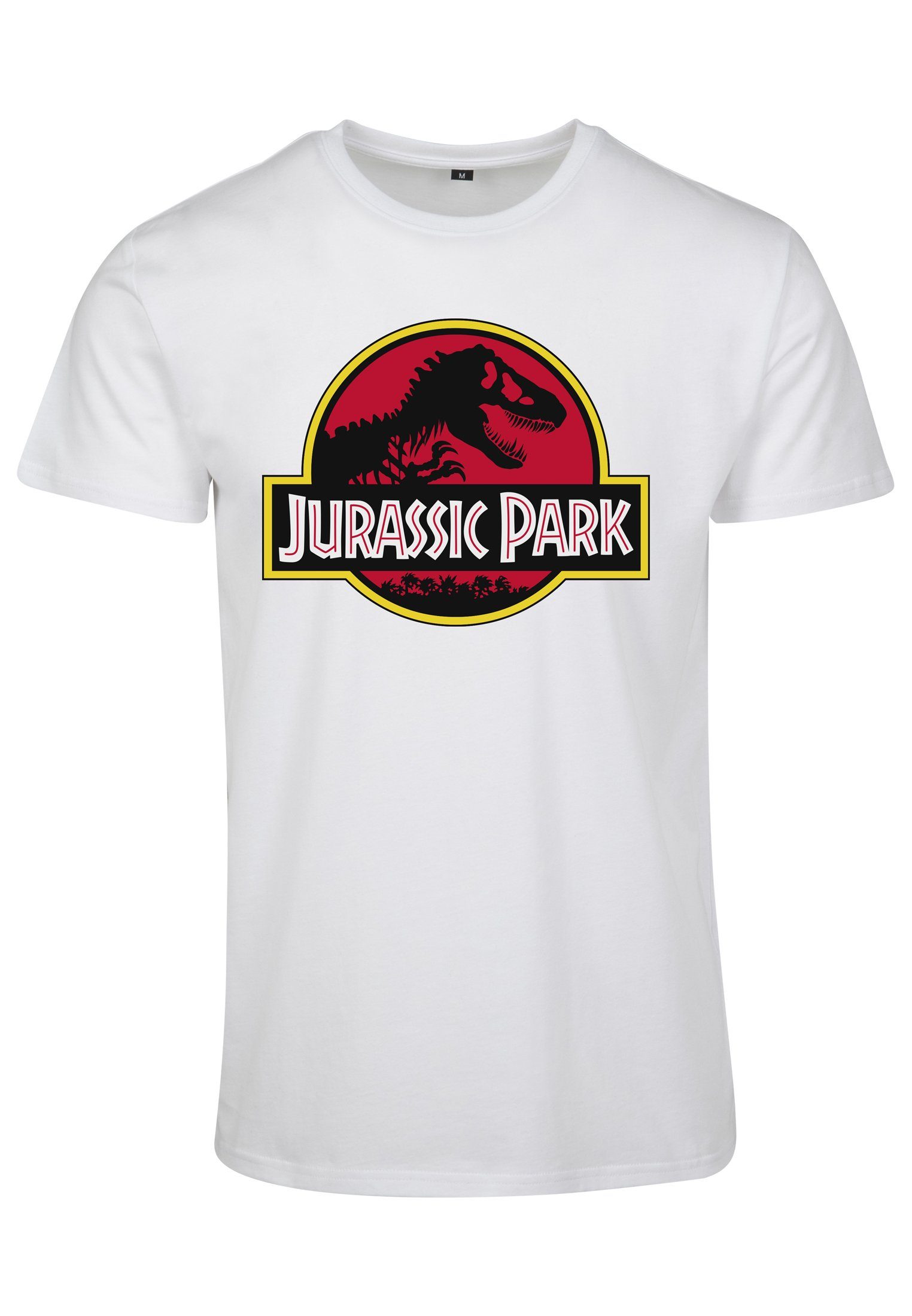 Park Kurzarmshirt (1-tlg) Tee Merchcode Jurassic Herren Logo white