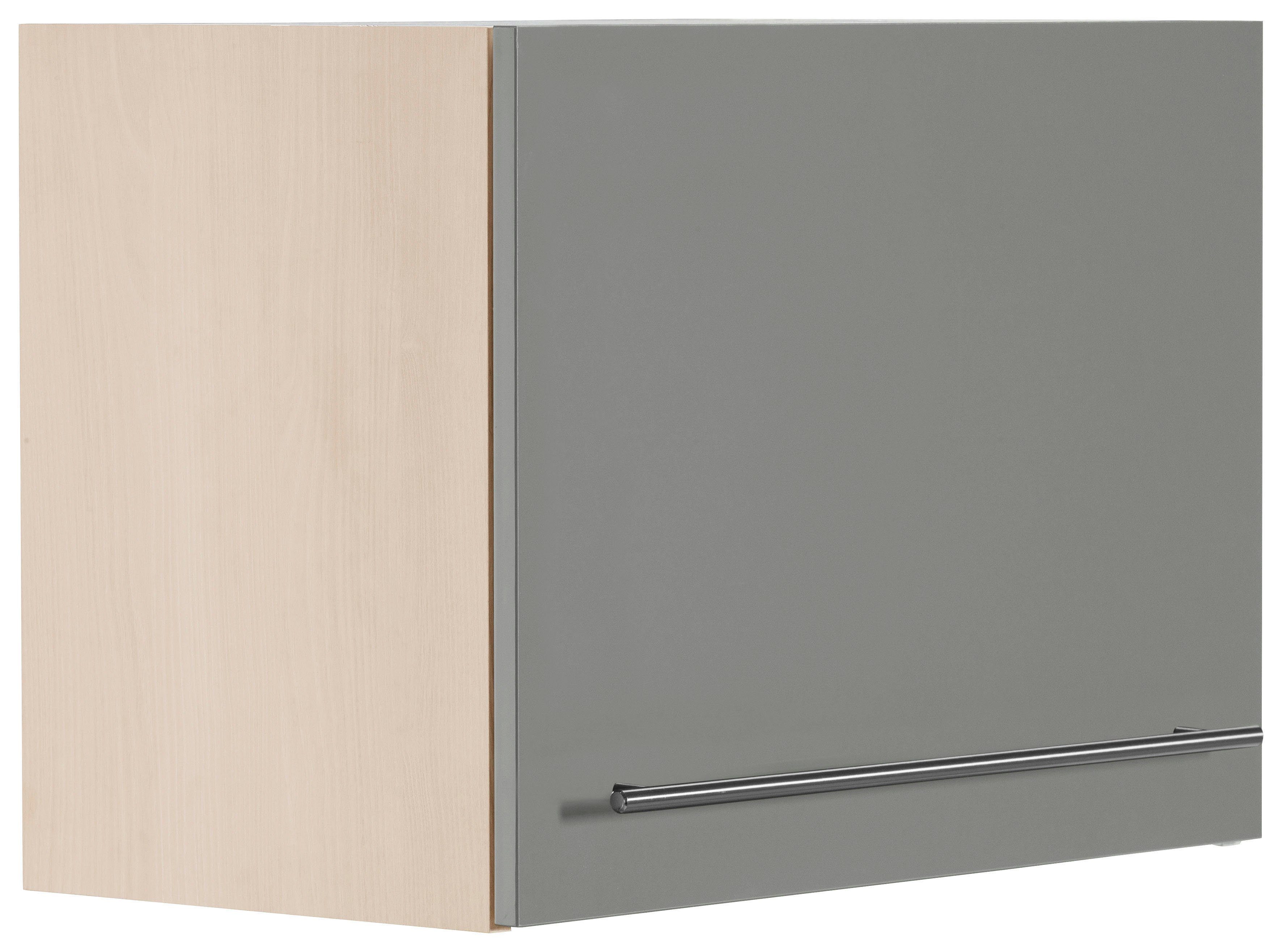 OPTIFIT Klapphängeschrank Bern Breite 60 cm, 1 Klappe inkl. Dämpfer, mit Metallgriff basaltgrau/akaziefarben | akaziefarben