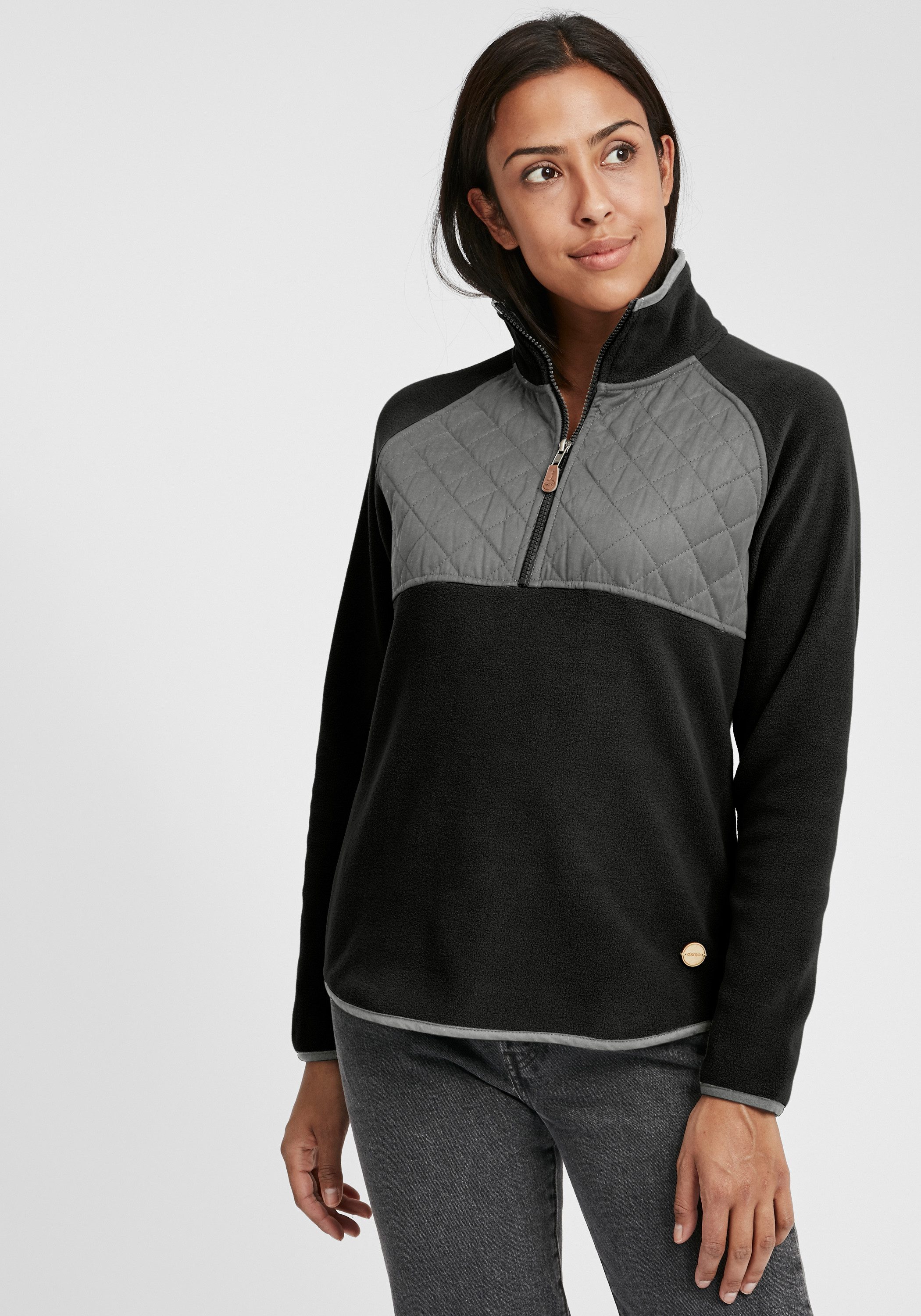 OXMO Sweatshirt OXMalita Fleece Troyer mit günstig online kaufen