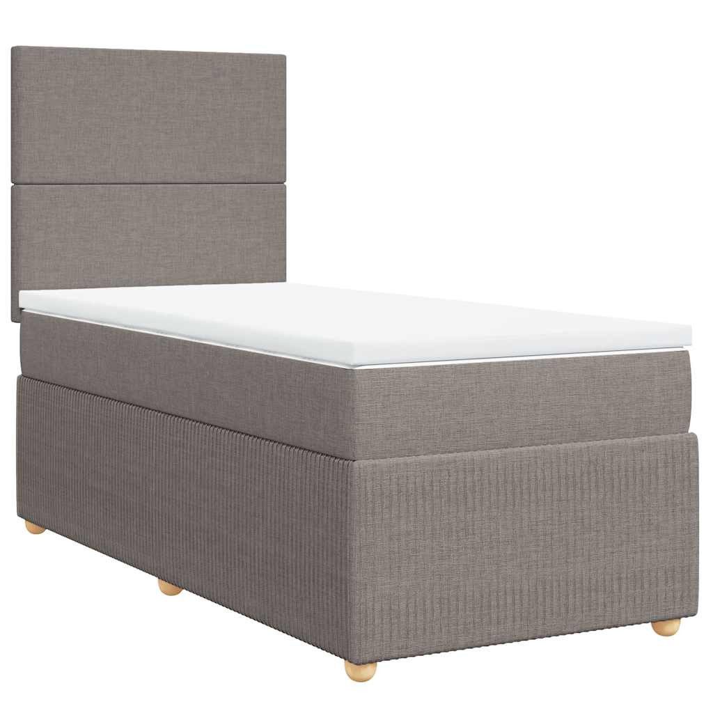 vidaXL Bett Boxspringbett mit Matratze Taupe günstig online kaufen