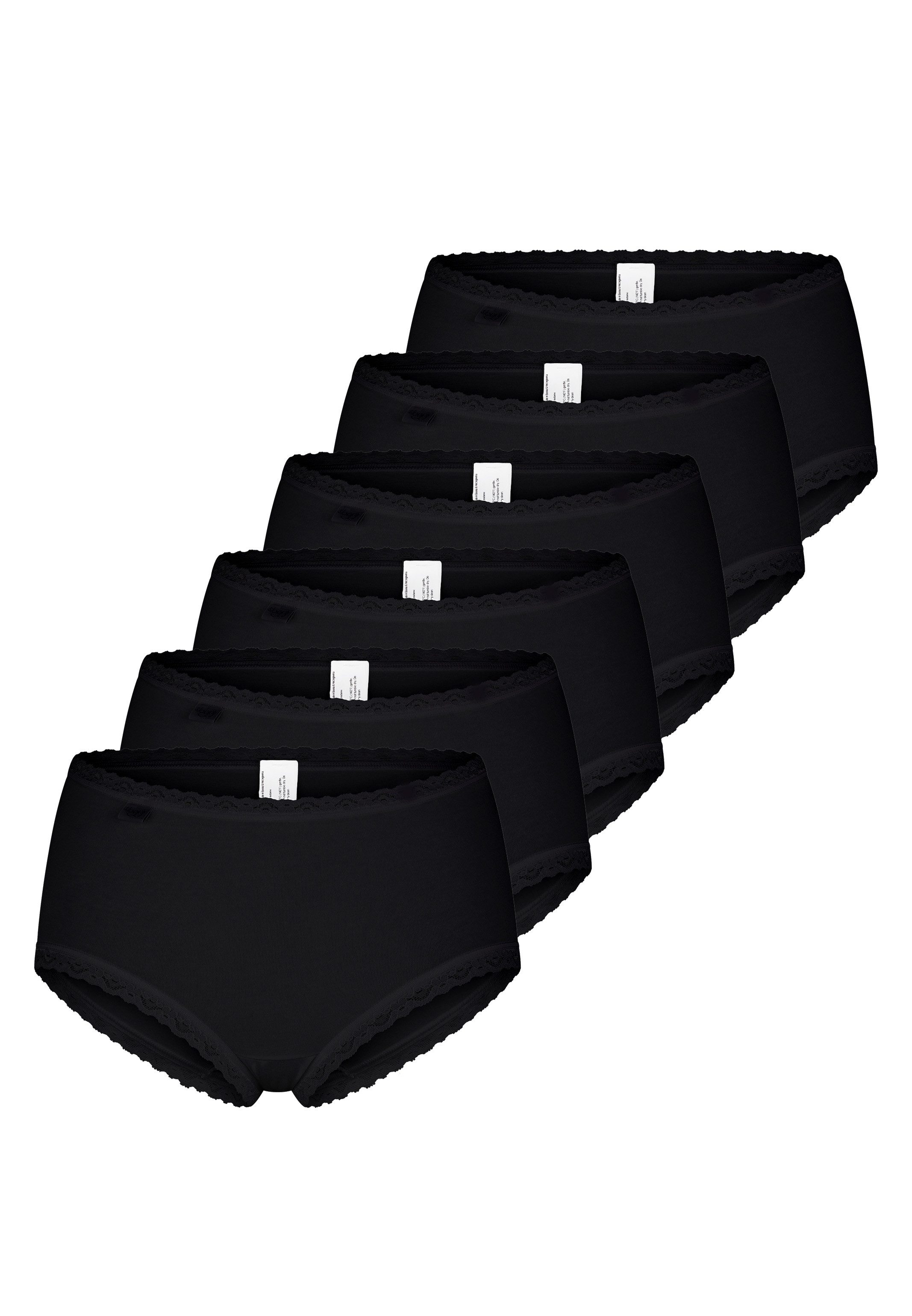 sloggi Midislip 6er Pack 24/7 Cotton Lace (Spar-Set, 6-St) Midi Slip - Baum günstig online kaufen