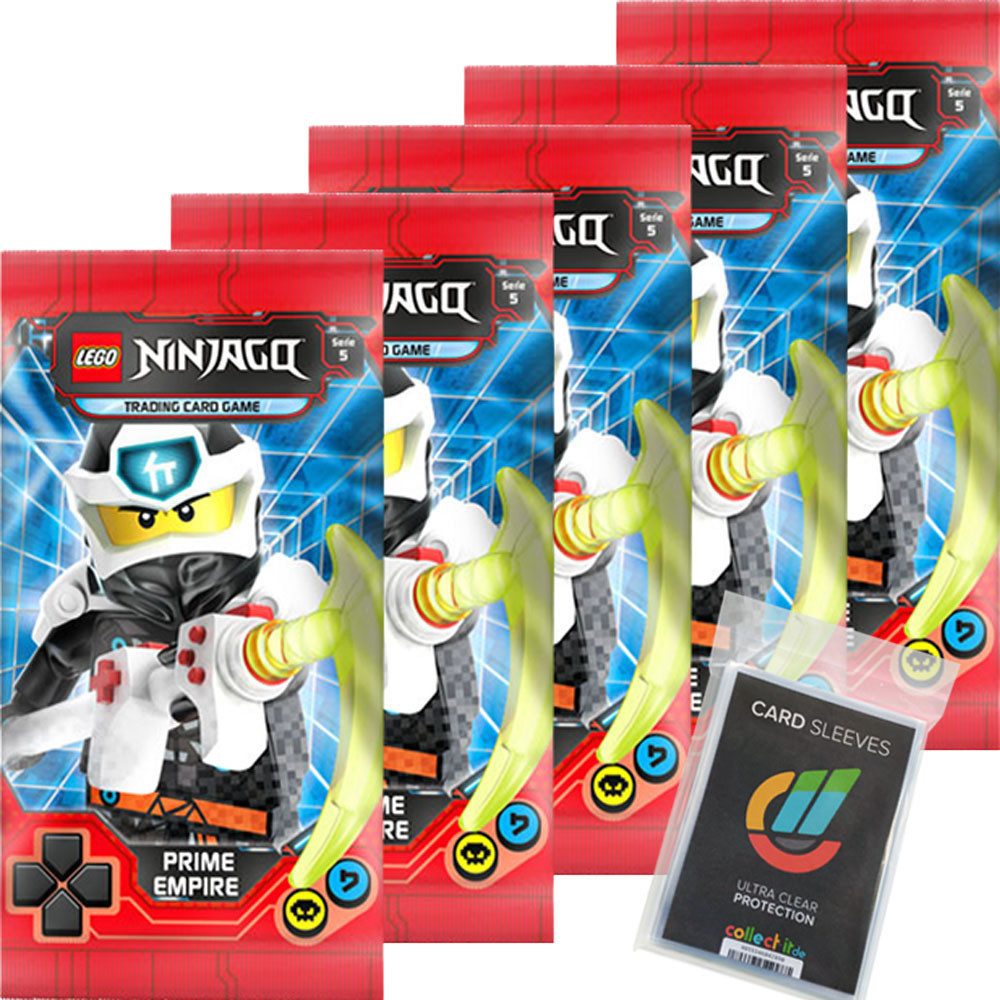 Blue Ocean Sammelkarte LEGO Ninjago - Serie 5 Trading Cards - 5 Booster - Deutsch