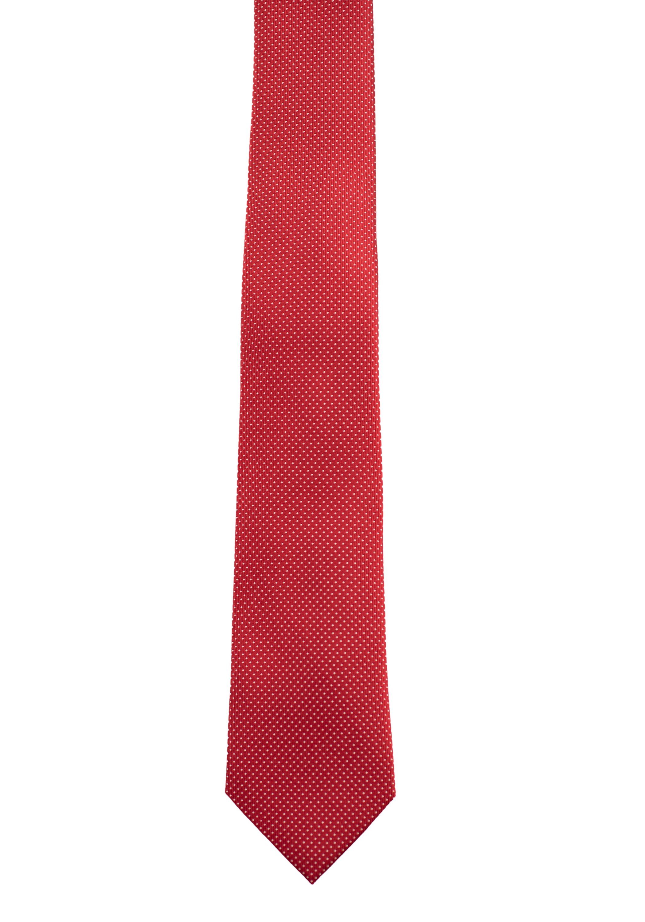 Roy Robson Krawatte aus 100% Seide - mit feiner Musterung BRIGHT RED/PATTERN