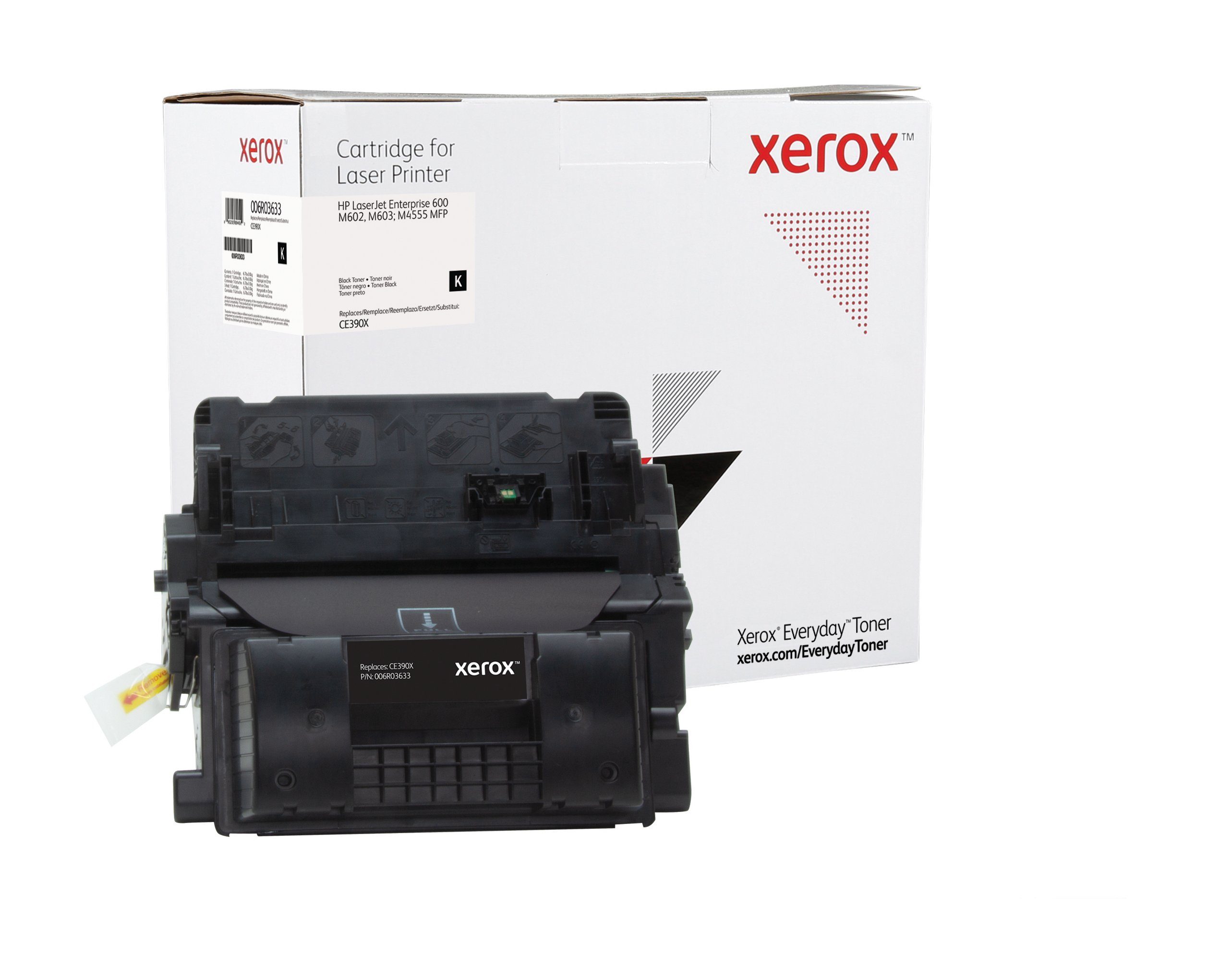 Everyday HP Toner kompatibel Xerox (CE390X) mit Schwarz Tonerpatrone 90X