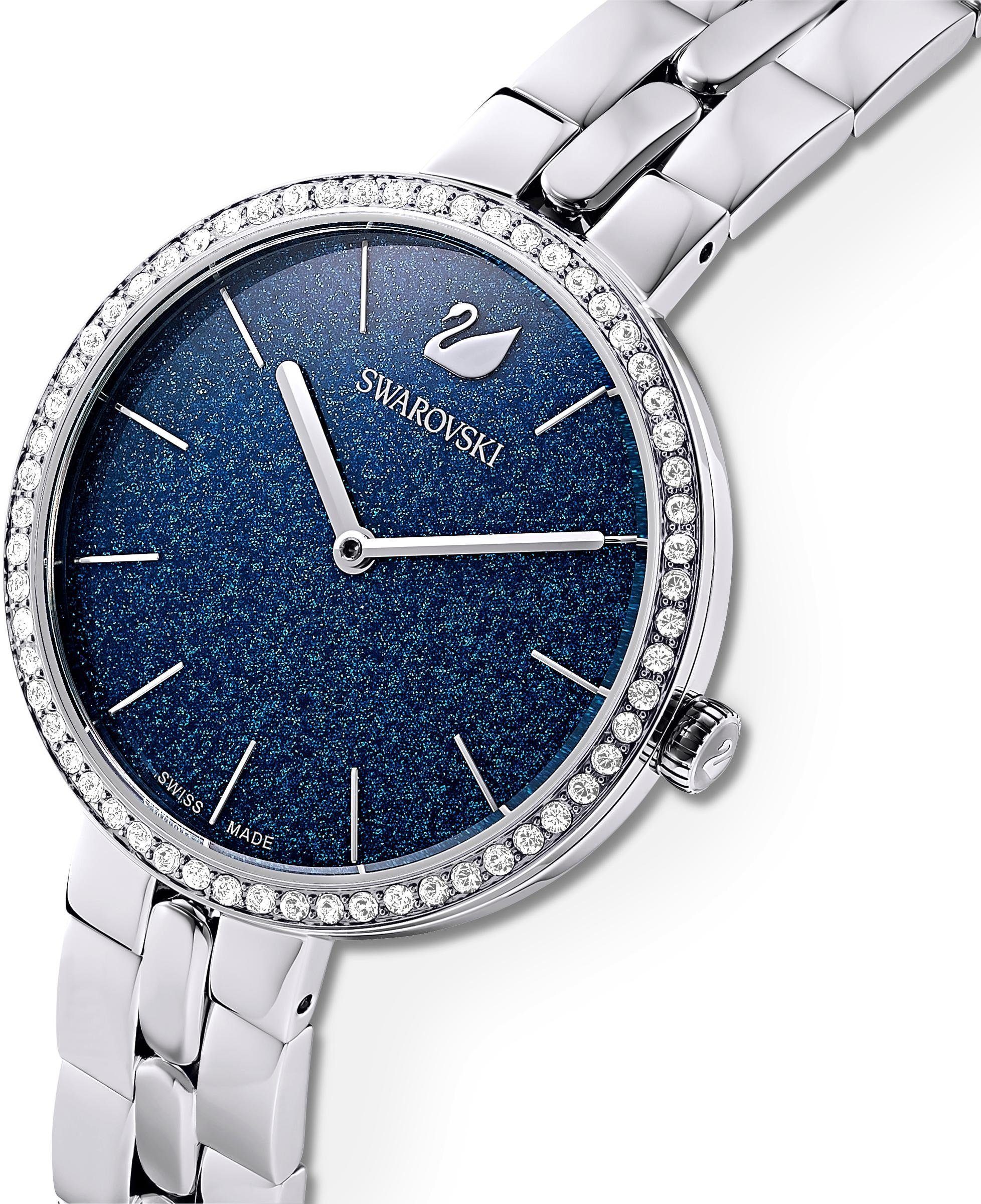 Swarovski Schweizer 5517790, mit silber Uhr Glitzerlack COSMOPOLITAN, Zifferblatt