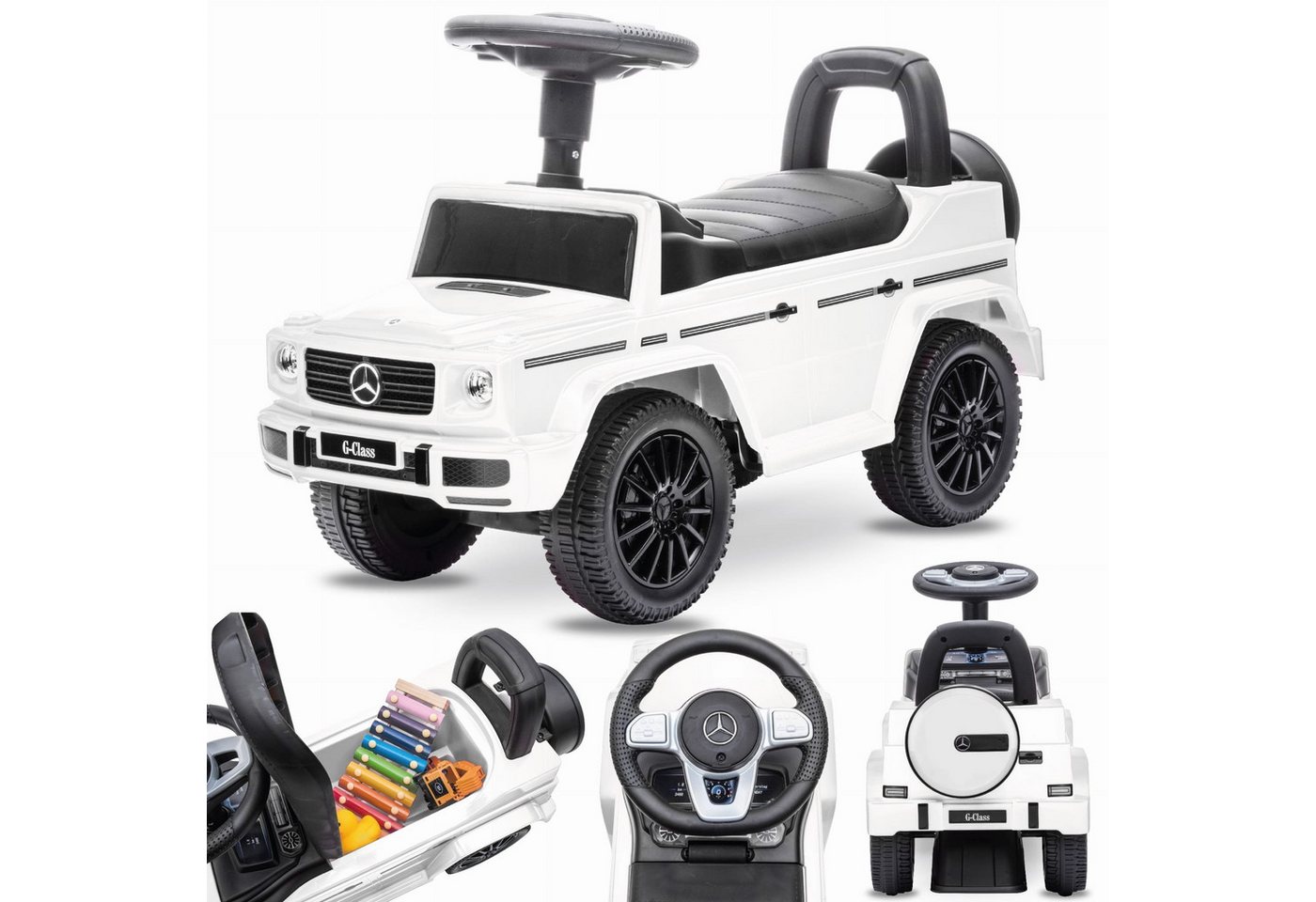 Sun Baby Rutscherauto Mercedes-Benz G 350d Lauflernwagen weiß ab 12 Monate bis 25 kg