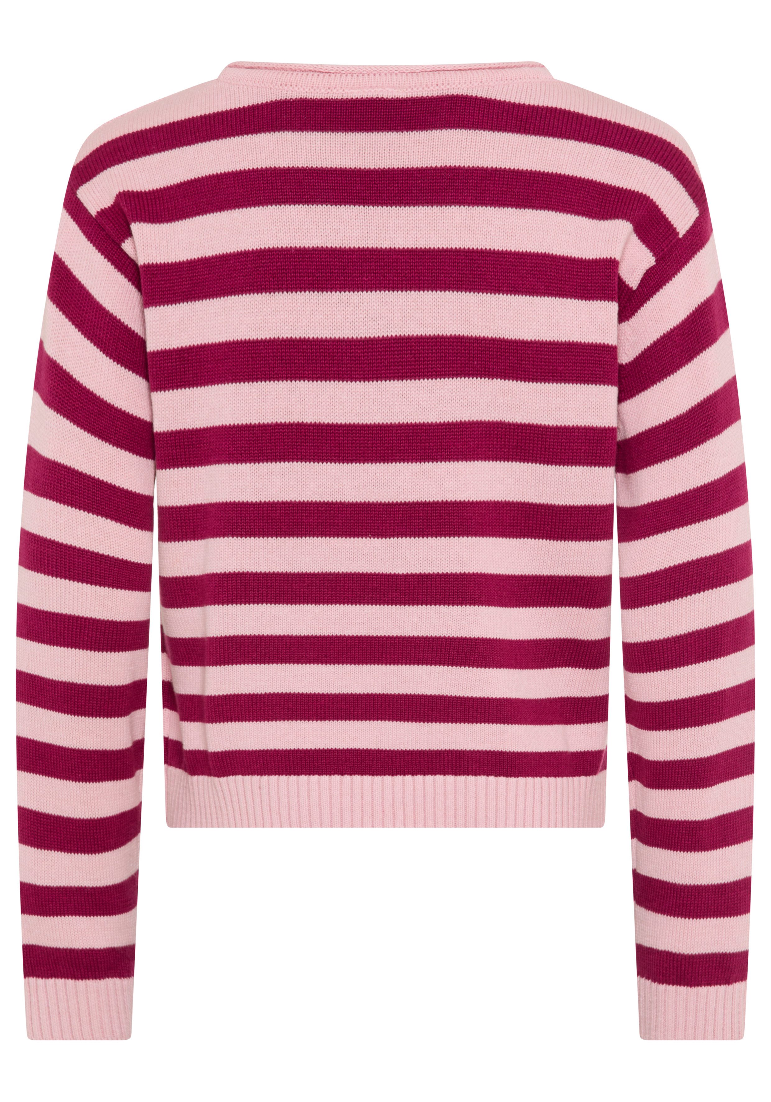 KIDSWORLD Strickpullover Ringelpullover Ringelpullover mit Rollsaum
