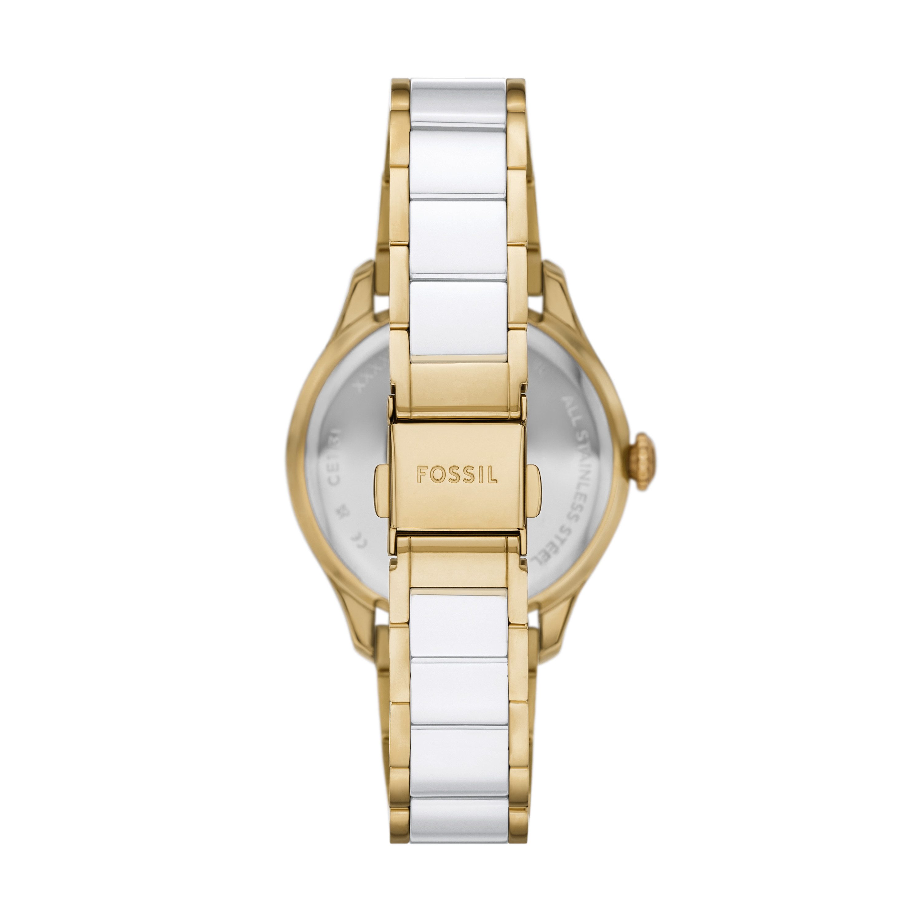 Fossil Quarzuhr GILMORE CE1131, Armbanduhr, Damenuhr, analog, Tag