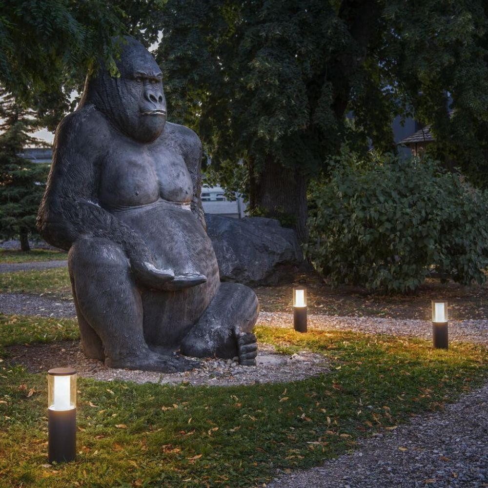 SLV Außen-Stehlampe LED Leuchtenkopf M-Pol in Anthrazit 11W IP65, LED