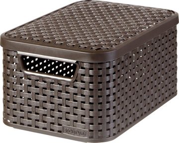 Curver Organizer Style Box S (Set, 3 St), Aufbewahrungsbox, stapelbar mit und ohne Deckel
