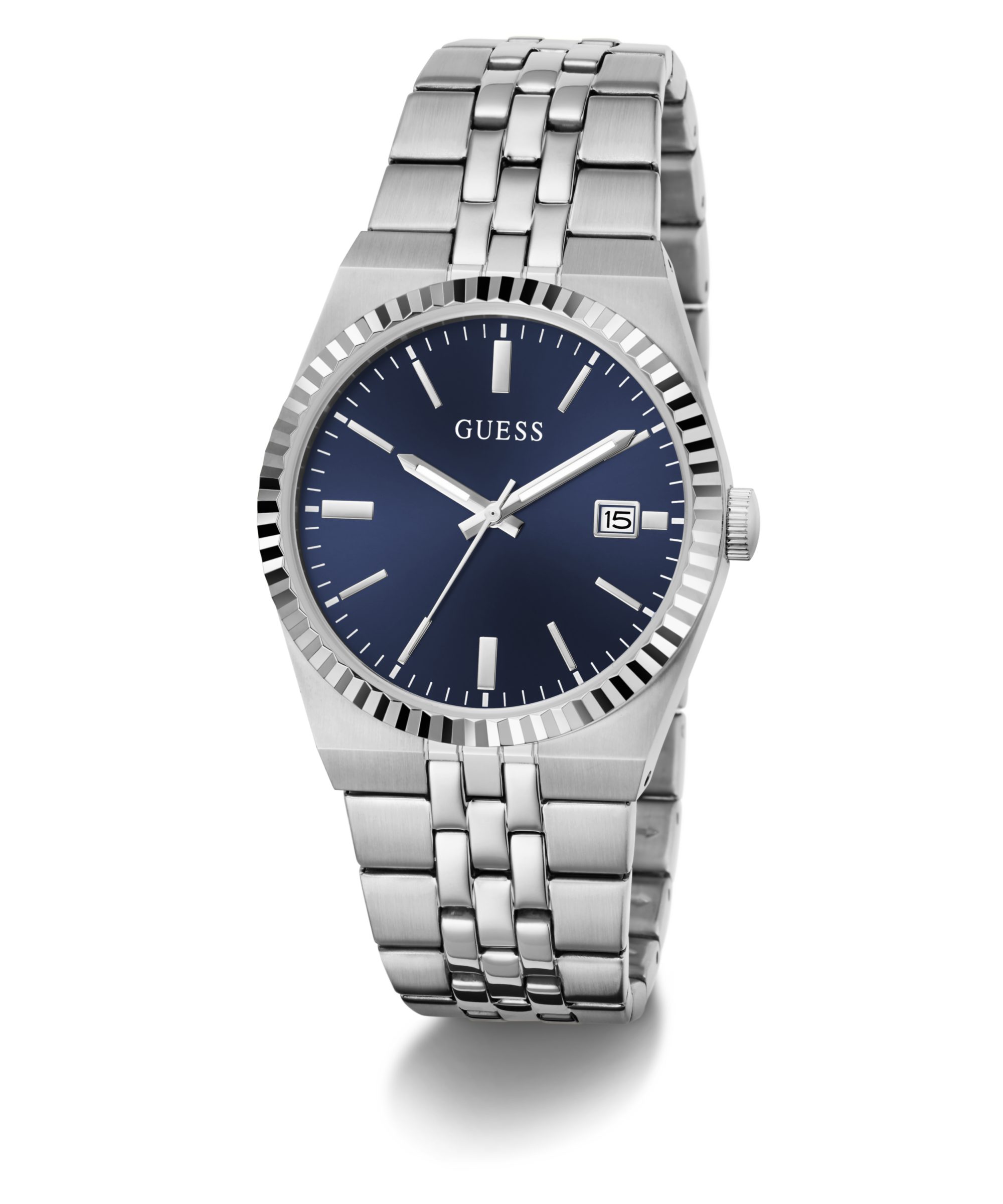 Guess Quarzuhr VINCENT GW1153G1, Armbanduhr, Damenuhr, Herrenuhr, Edelstahlarmband, analog, Tag