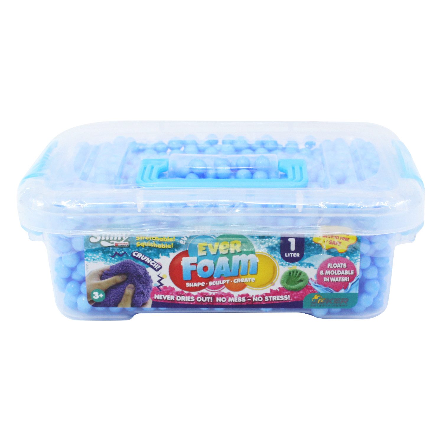 Slimy® Play-Doh Ever Foam 1 Liter (1-tlg), Die ultimativ sensorische SLIMY Spielmasse, die niemals trocknet!
