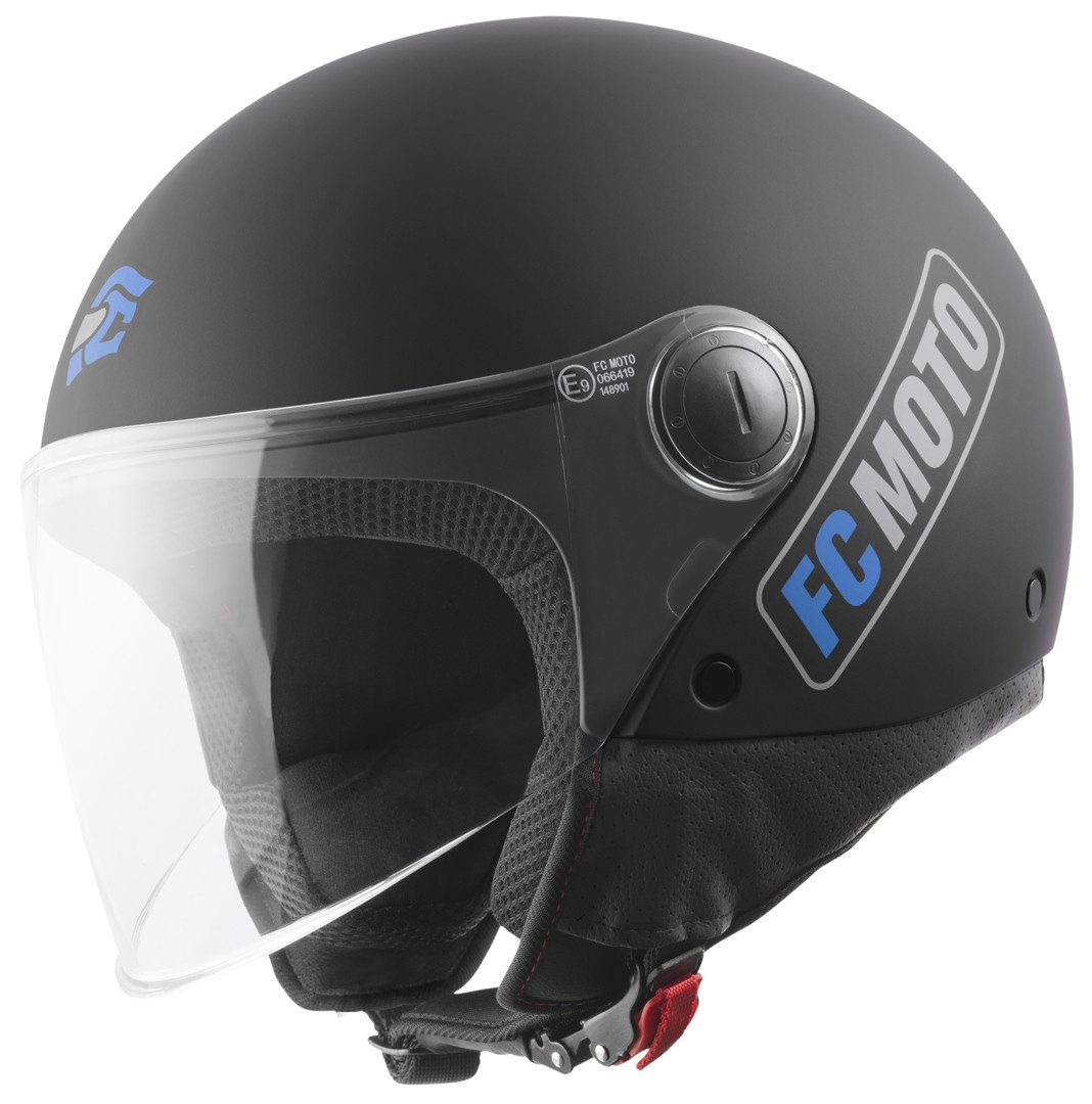 FC-Moto Motorradhelm Square-RS Jethelm, herausnehmbares Visier