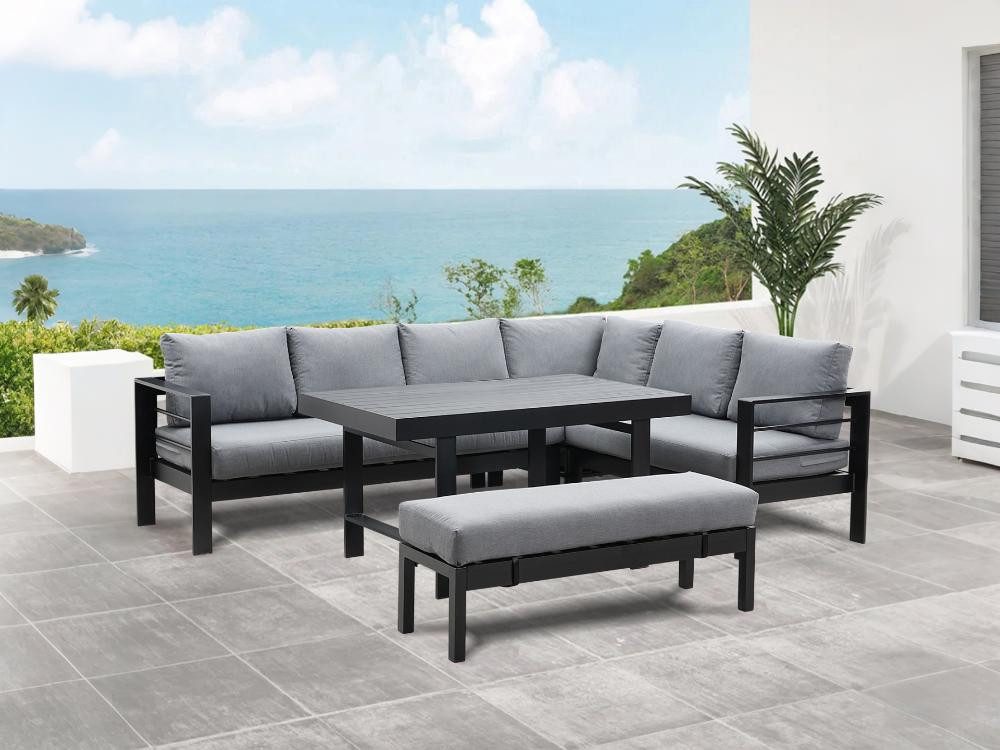 MeXo Gartenlounge-Set XXL wetterfestes Gartenmöbel-Set für günstig online kaufen