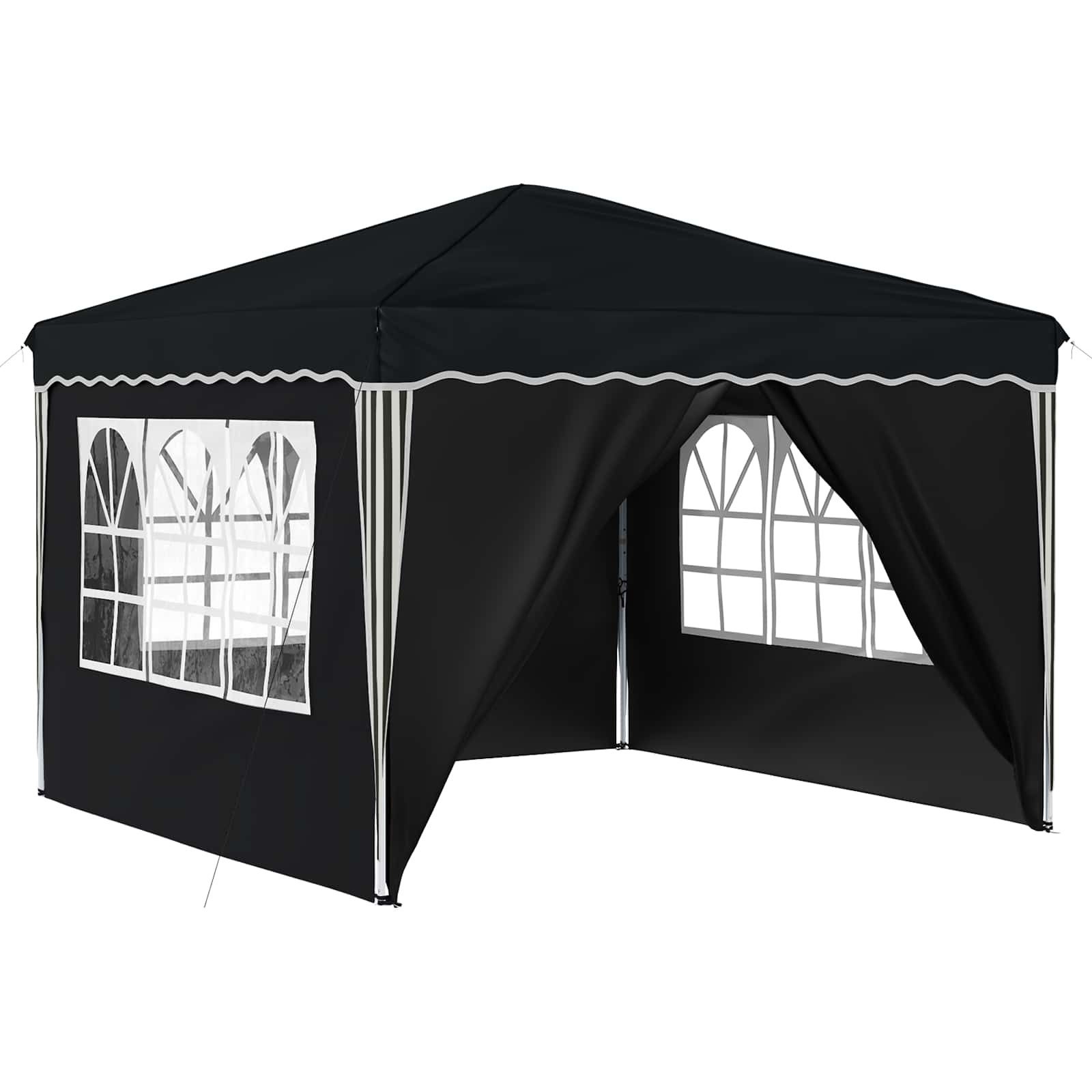 vidaXL Partyzelt Pop-up Partyzelt 288 x 288 x 245 cm Anthrazit Oxford-Stoff