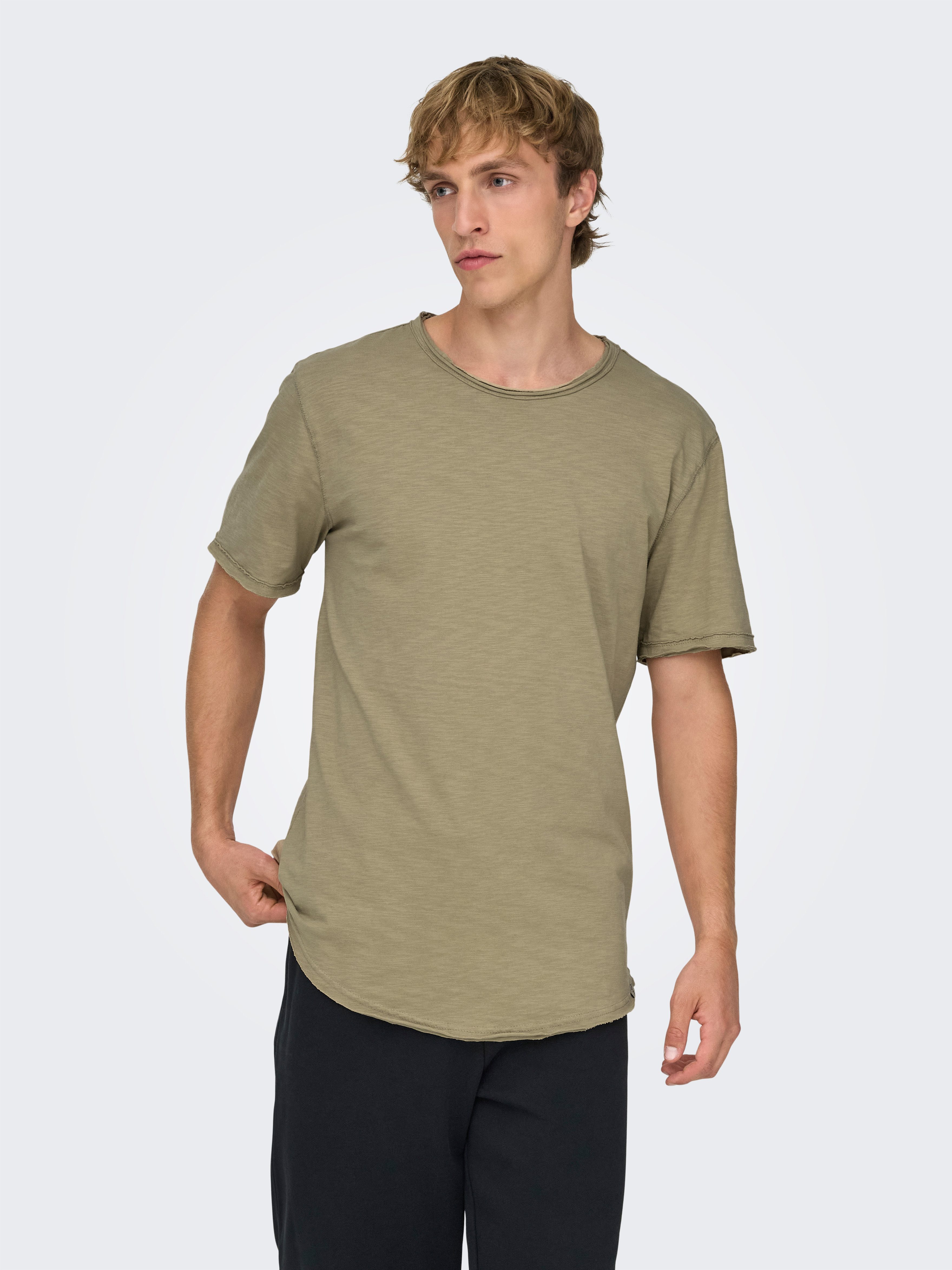 ONLY & SONS T-Shirt ONSBENNE LONGY SS TEE NF 7822 NOOS
