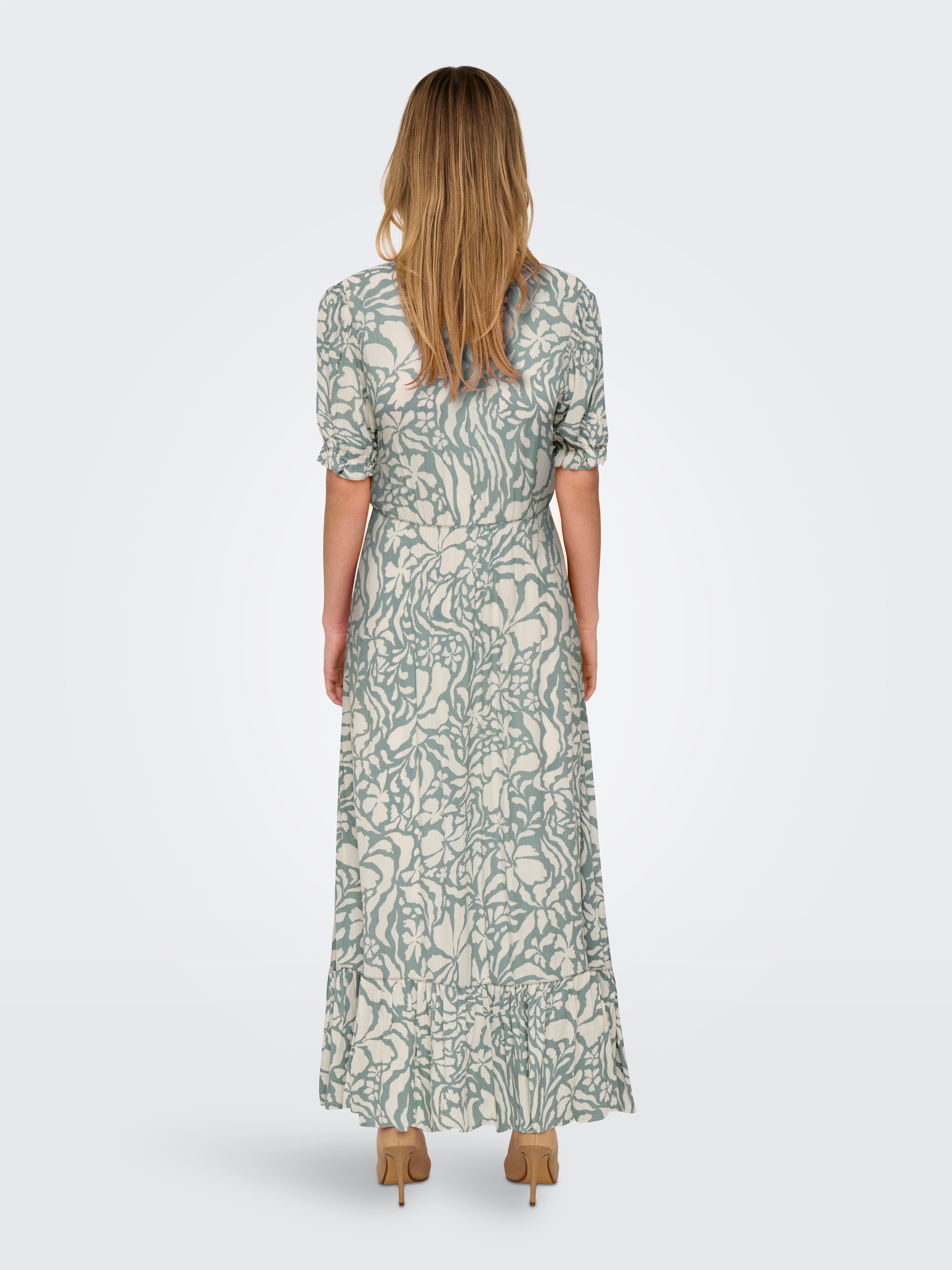ONLY Maxikleid ONLCHIANTI S/S LONG DRESS WVN NOOS Viskose, regular fit