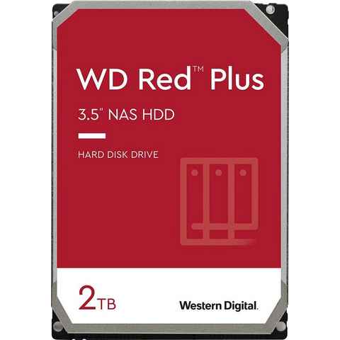 Western Digital WD Red™ Plus HDD-NAS-Festplatte (2 TB) 3,5", Bulk