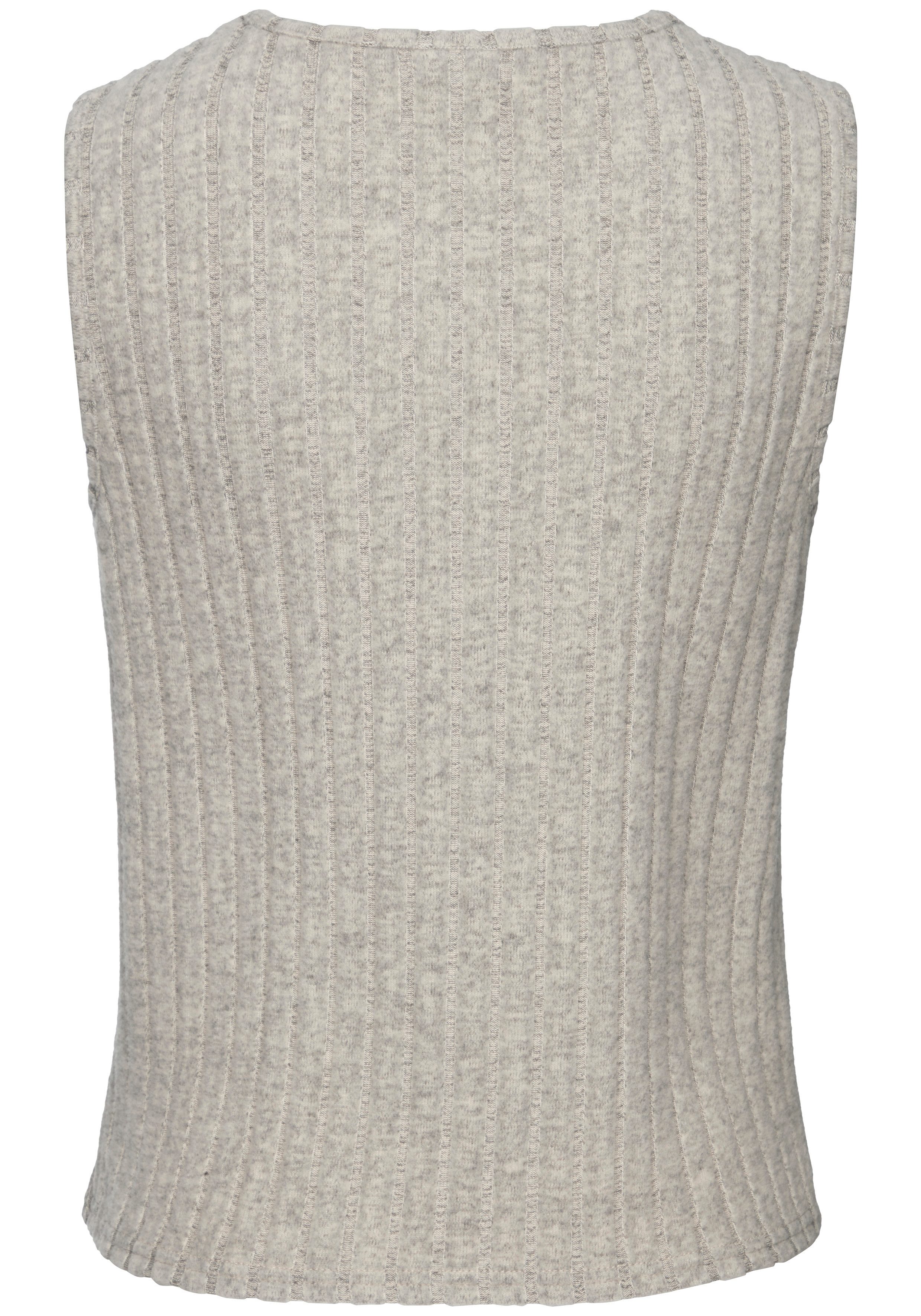 Vivance by Lascana Tanktop aus kuscheliger Rippware mit flauschigem Griff kuscheliges Tanktop, weiches Ripptop aus softer Jerseyware, Homewear – Bild 4 von 5