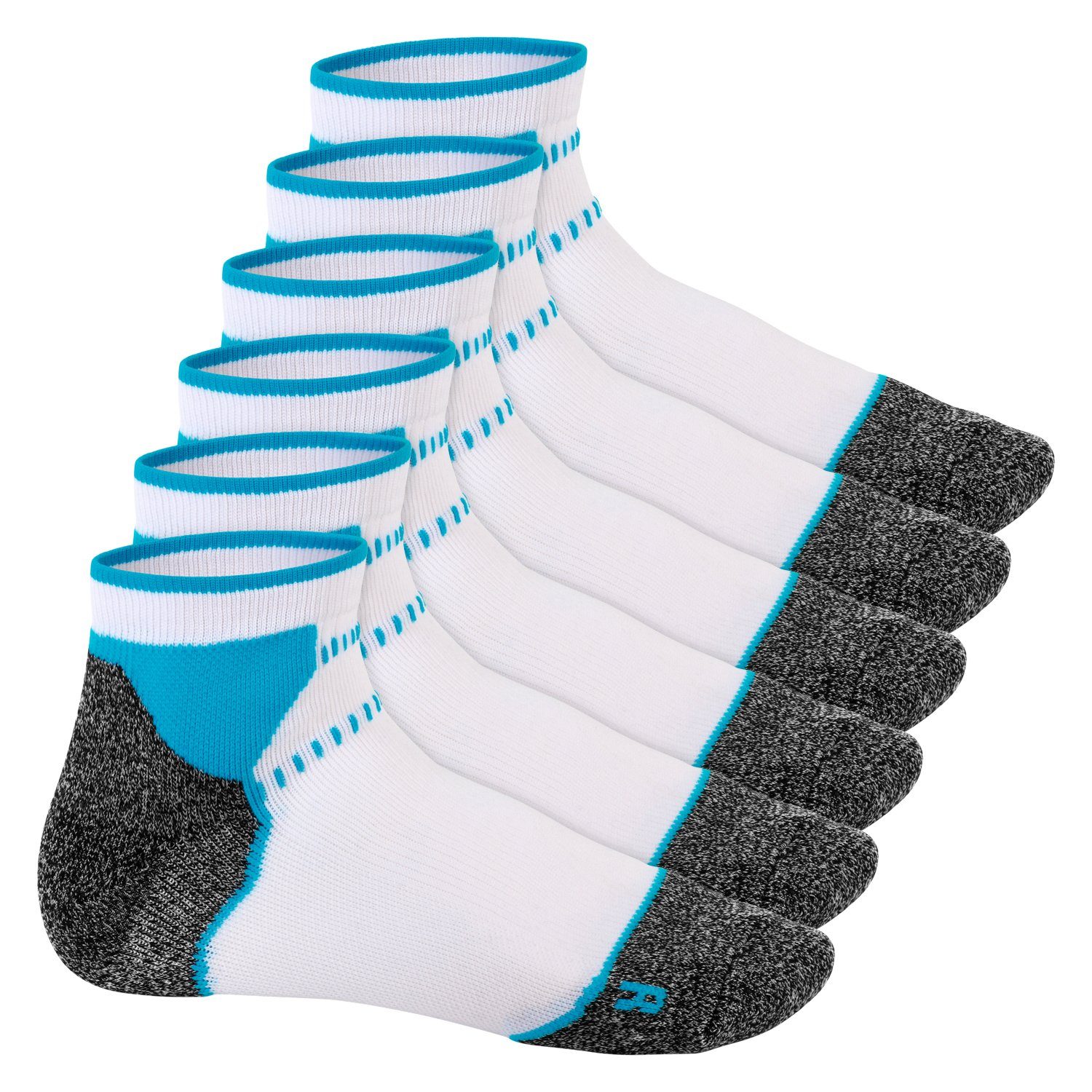 Footstar Sportsocken Damen & Herren Funktions Sport Socken (6 Paar) Laufsocken