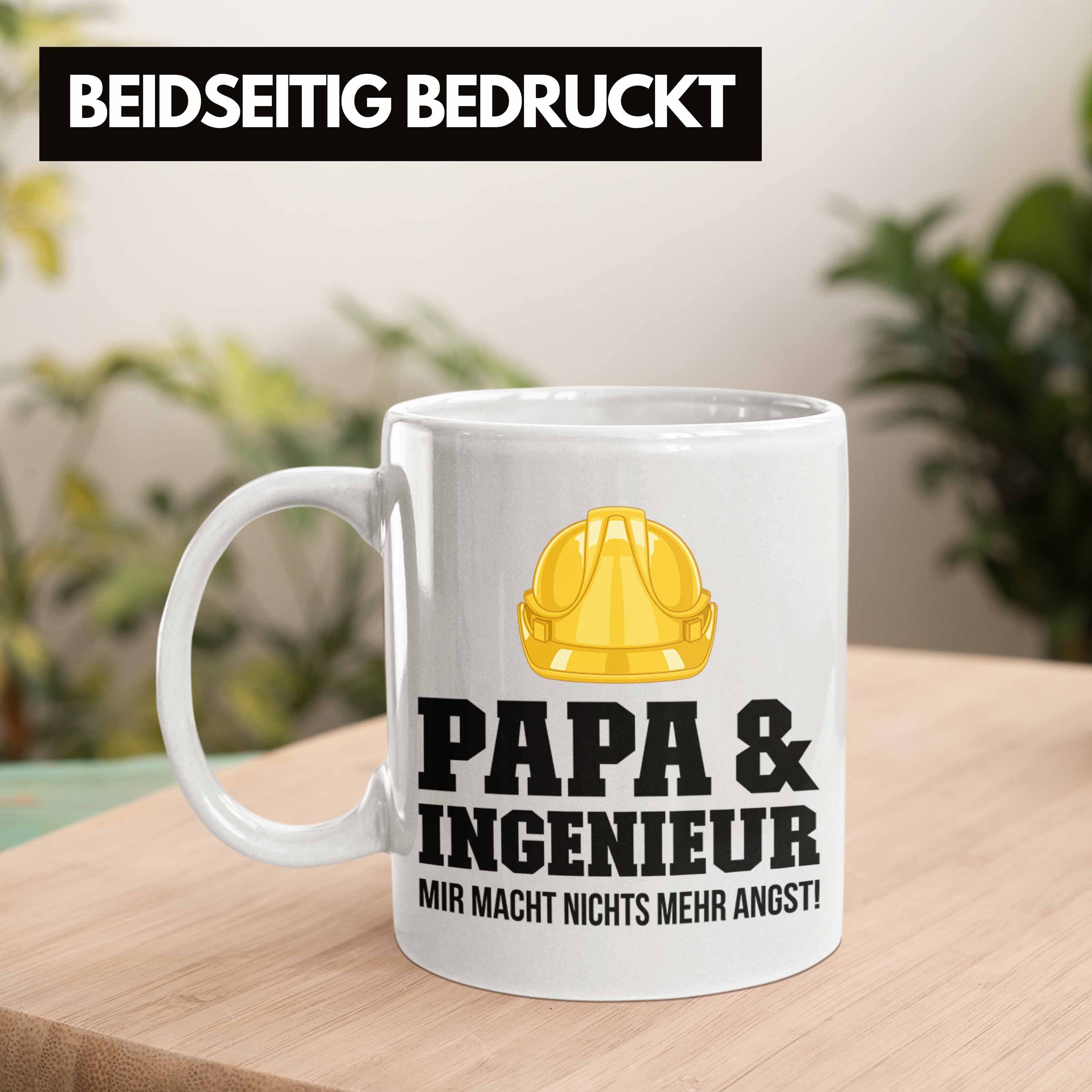 Trendation Tasse Trendation Ingeneur Weiss Geschenkidee Kaffeetasse Papa Gadget - Ingenieur Tasse Geschenk