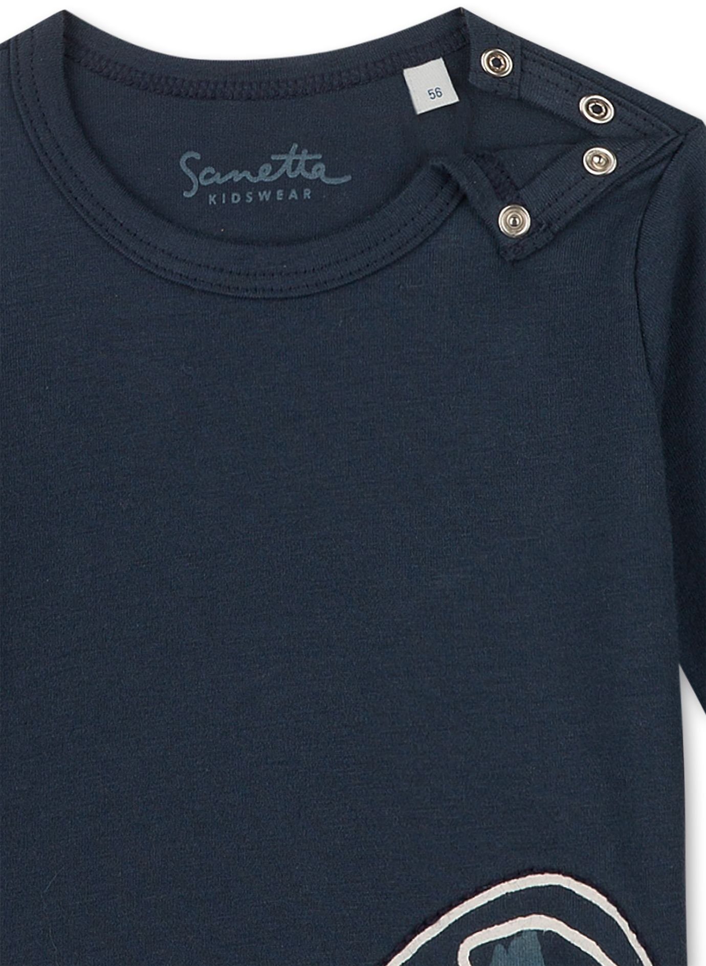 Sanetta Langarmshirt Langarm Shirt Turtle (115489-50379) Blau