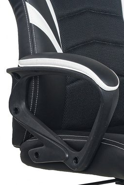 möbelando Gaming Chair FREEZE (BxT: 59x64 cm), in schwarz/weiß