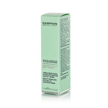 Darphin Anti-Aging-Creme Exquisage Schönheitsenthüllende Augen- und Lippenkonturcreme - 15ml -, glättet Linien und Falten, verschönert die Lippen- und Augenkonturen