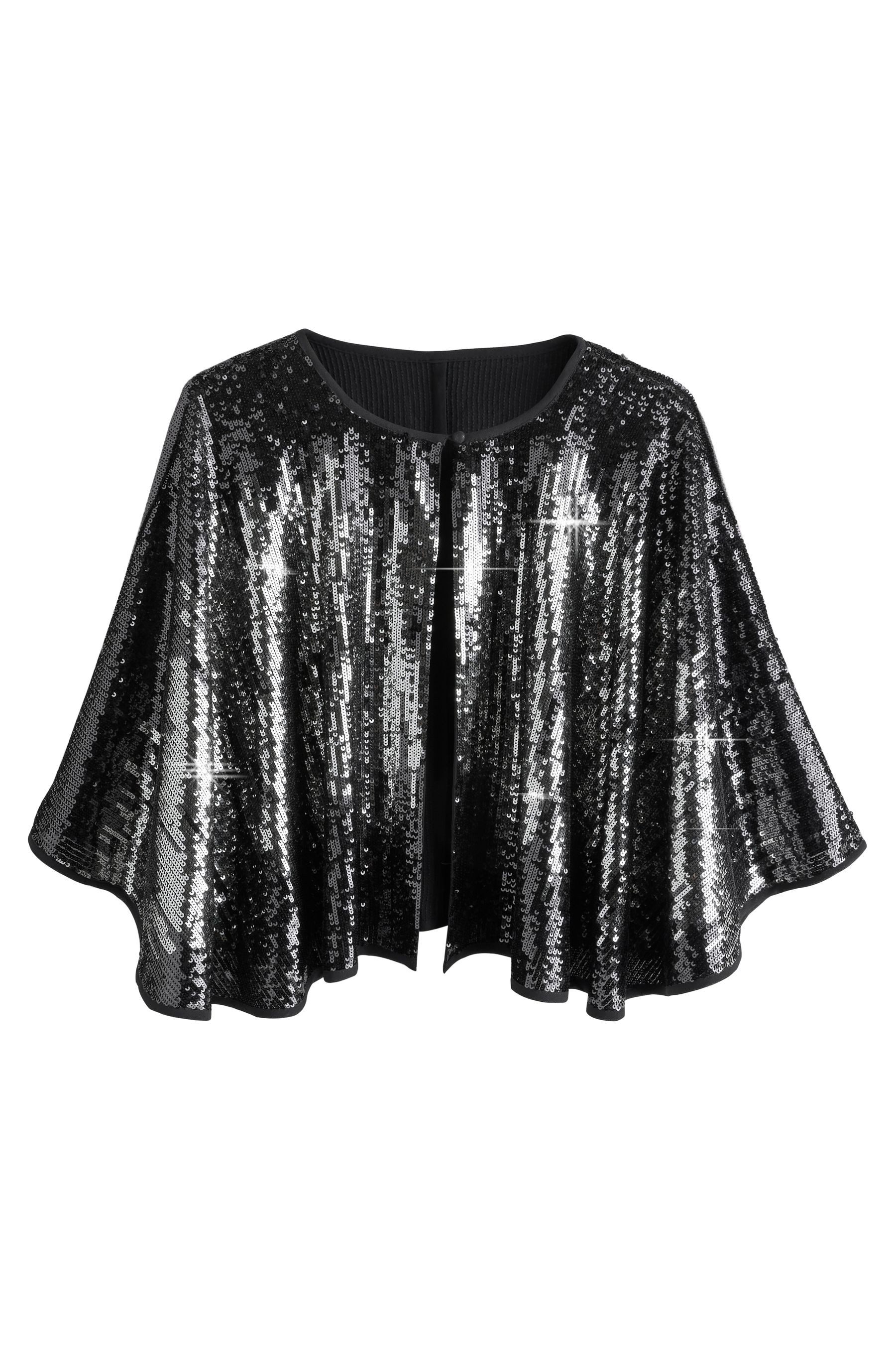 Next Cape Paillettenbesetztes Cape/Cover-up (1-St)