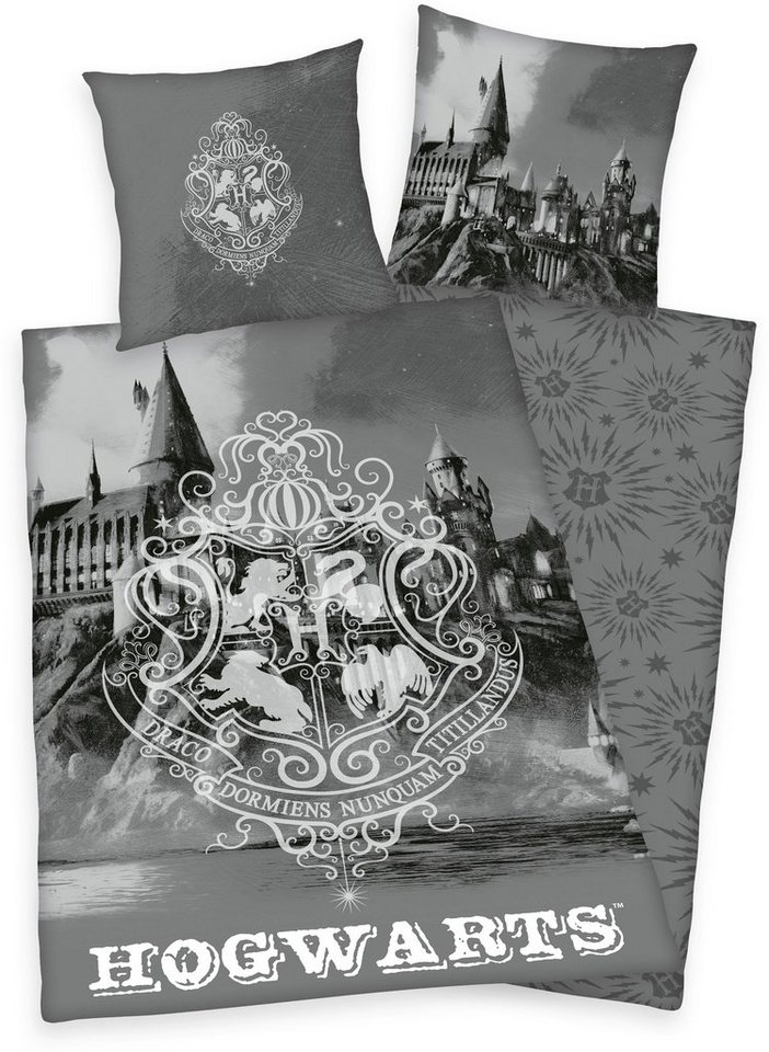Harry Potter Bettwäsche Harry Potter, Linon, 2 teilig, mit tollem Harry Potter Motiv