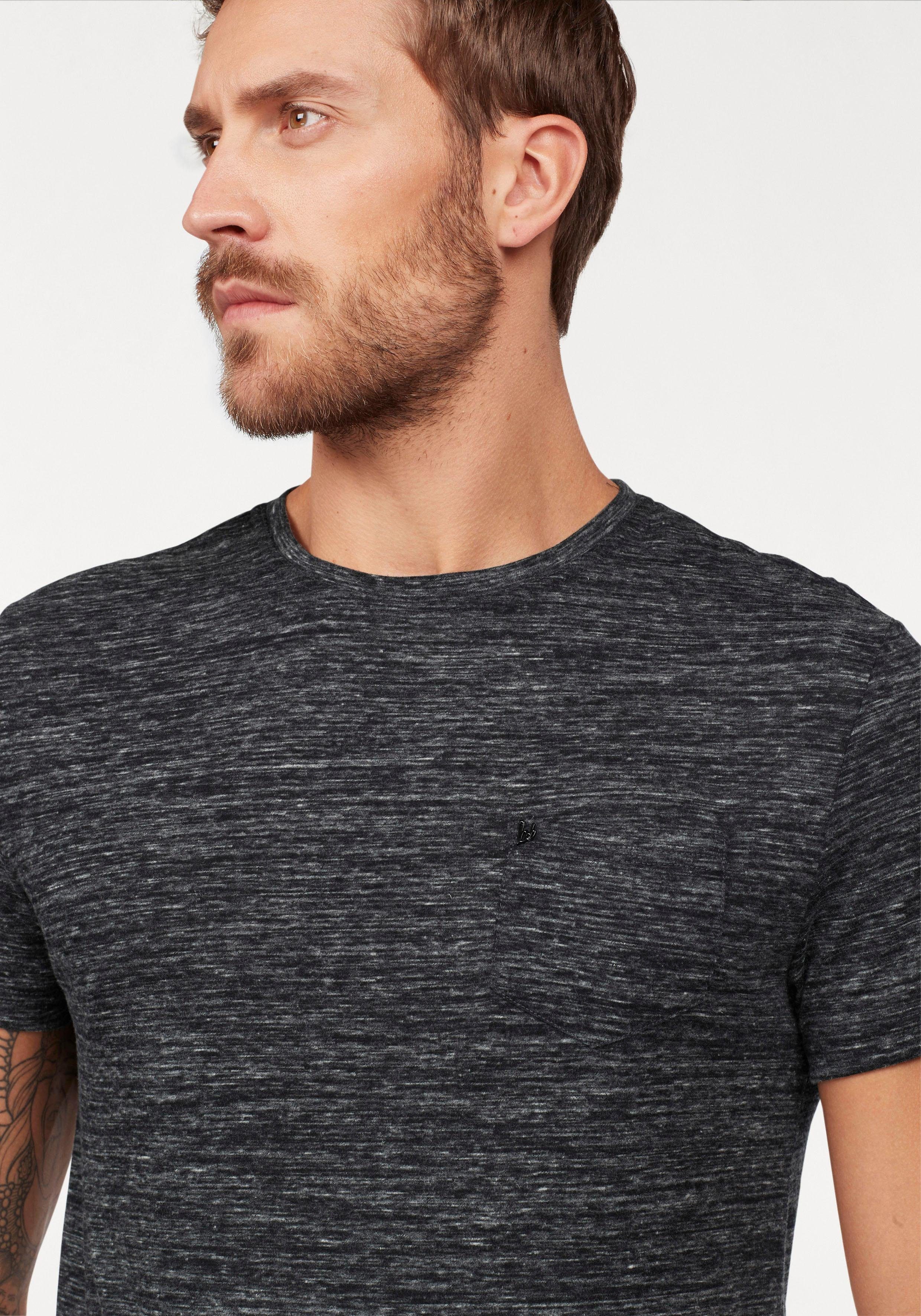 Bruno Banani T-Shirt Kurzarm, Slim Fit, unifarben, Rundhalsausschnitt