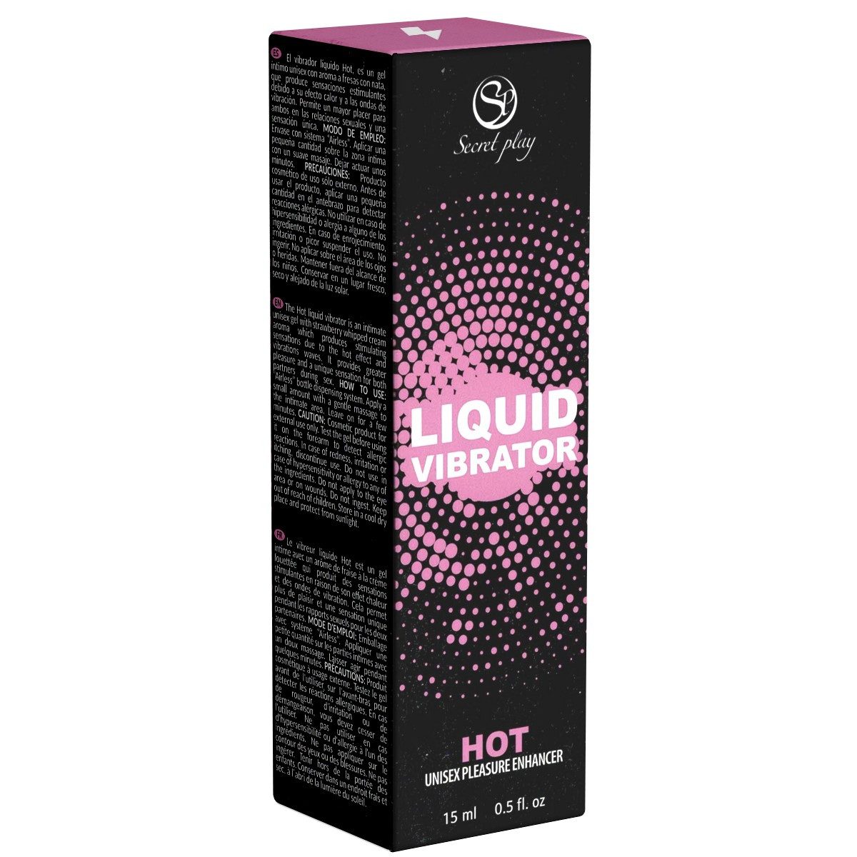SECRET PLAY Stimulationsgel Liquid Vibrator - Hot, Flasche mit 15ml, 1-tlg., wärmendes Stimulationsgel mit Erdbeer-Sahne Geschmack