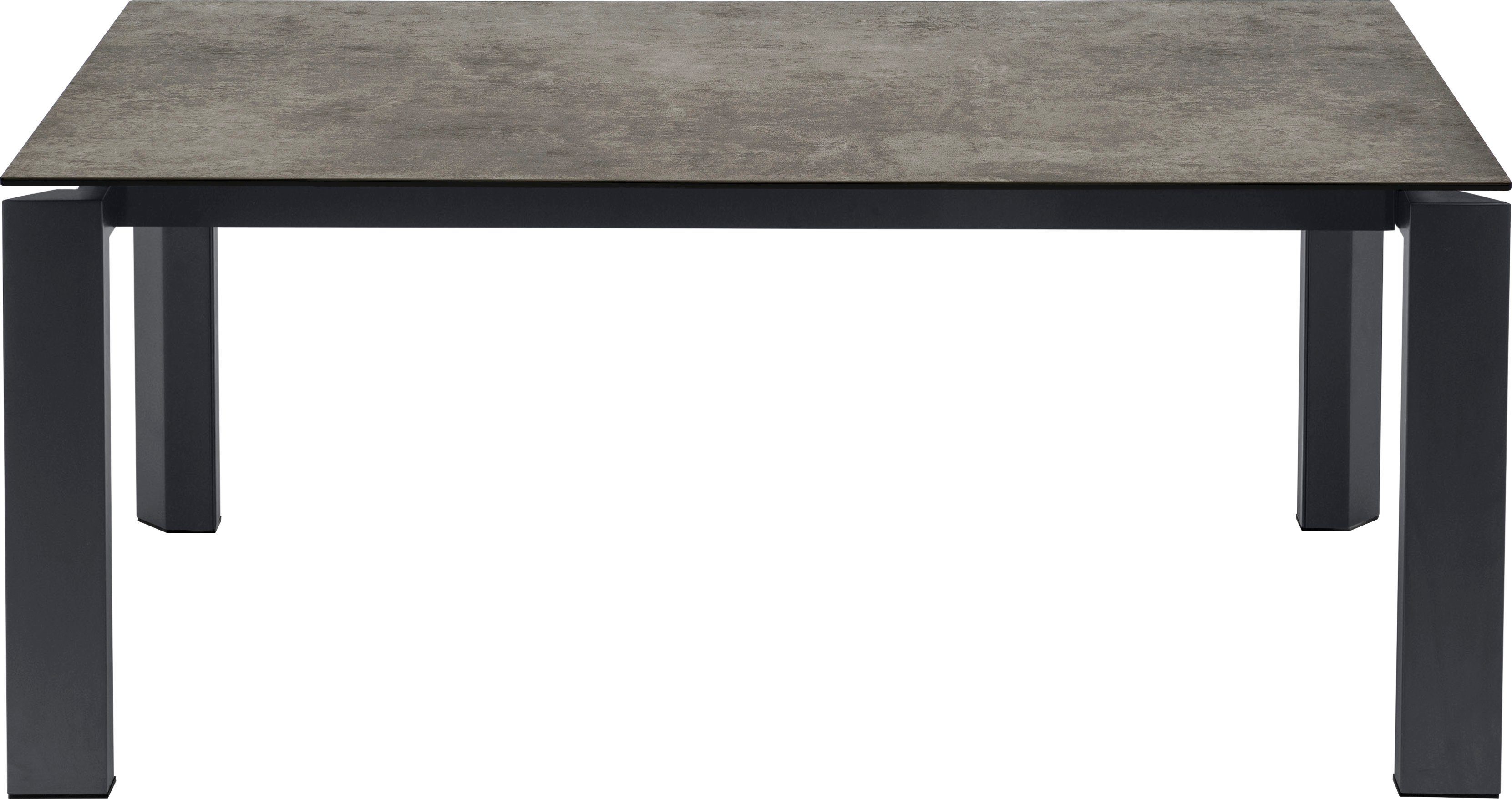 schwarz Beine Gate | matt matt/Rahmen schwarz stein CB/4088 Esstisch Keramik connubia