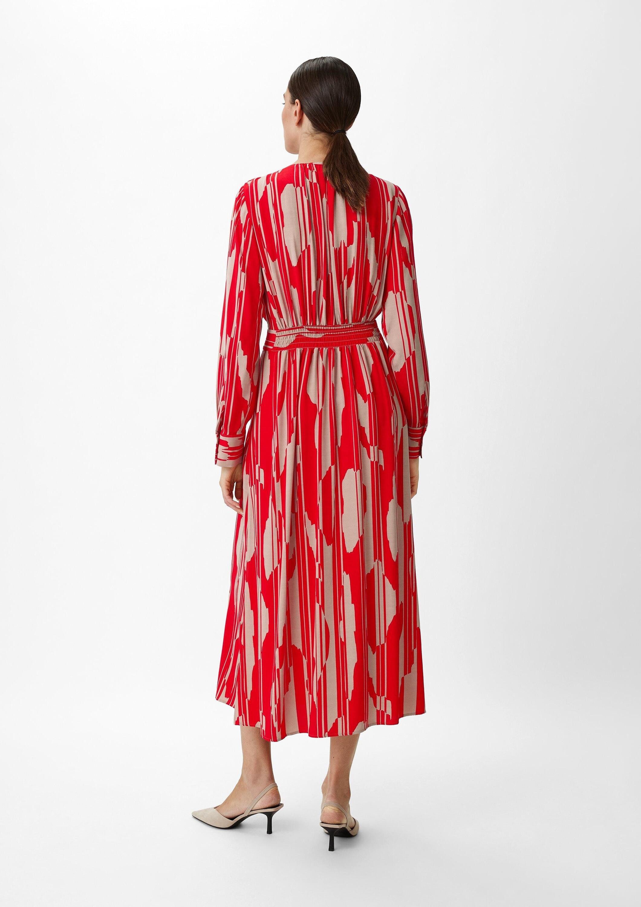 comma Maxikleid Kleid Maxikleid aus Viskose