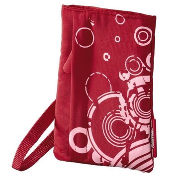 Hama Festplattentasche Tasche Print Rot 1,8" Case Schutz-Hülle Cover, Tragegurt Aufbewahrung 1,8" Zoll externe HDD tragbare Festplatte PC