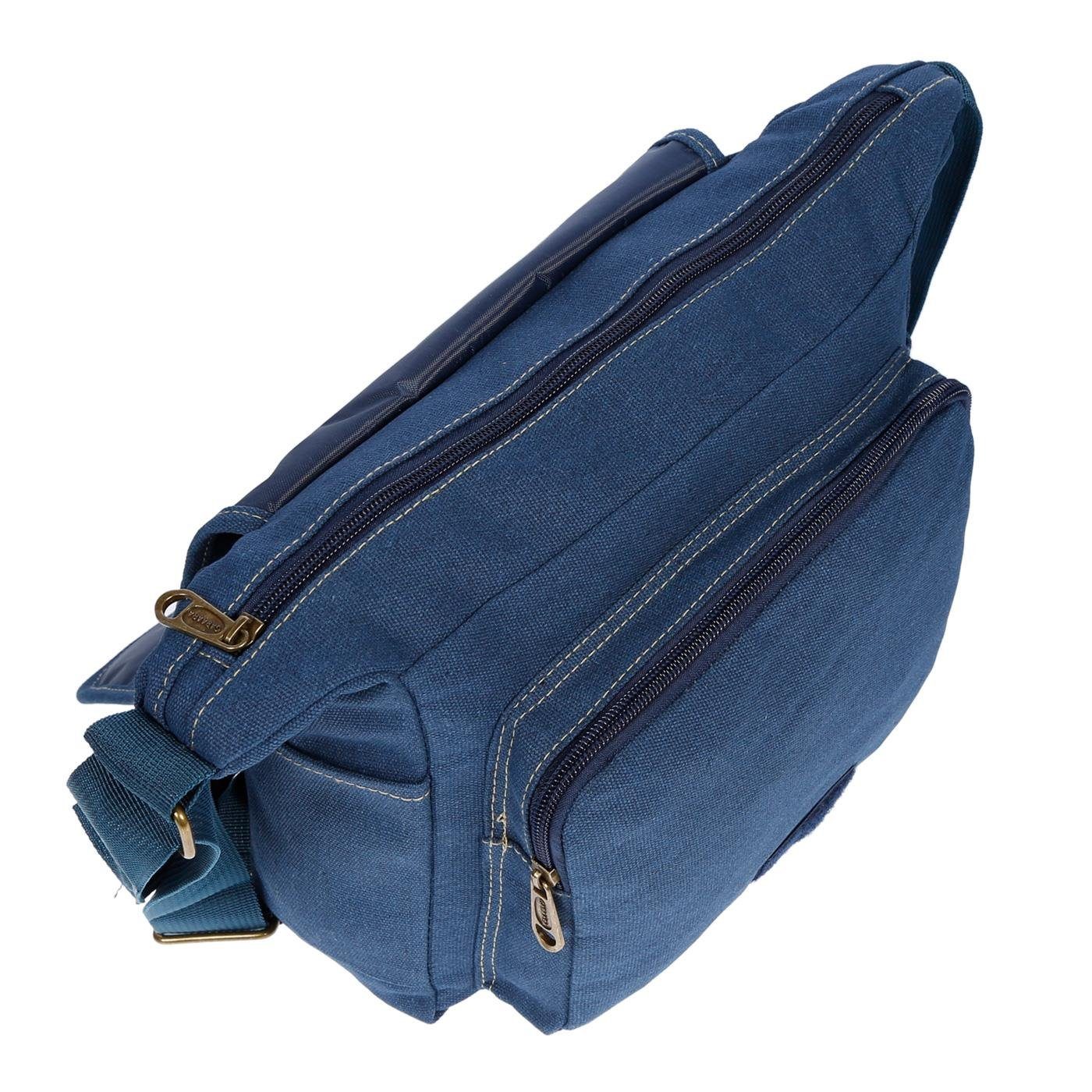 Christian Wippermann Umhängetasche Damen Tasche Schultertasche Umhängetasche aus Canvas (1 tlg), inversch. Farben