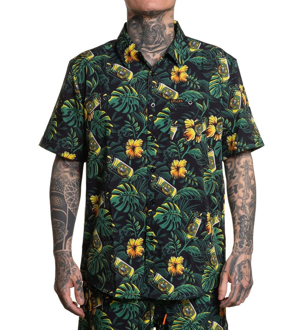 Sullen Clothing Kurzarmhemd Beer Garden Tattoo günstig online kaufen
