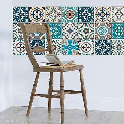 Home affaire Fliesenaufkleber Ornamente (12 St), Stickerfliesen, selbstkleb günstig online kaufen