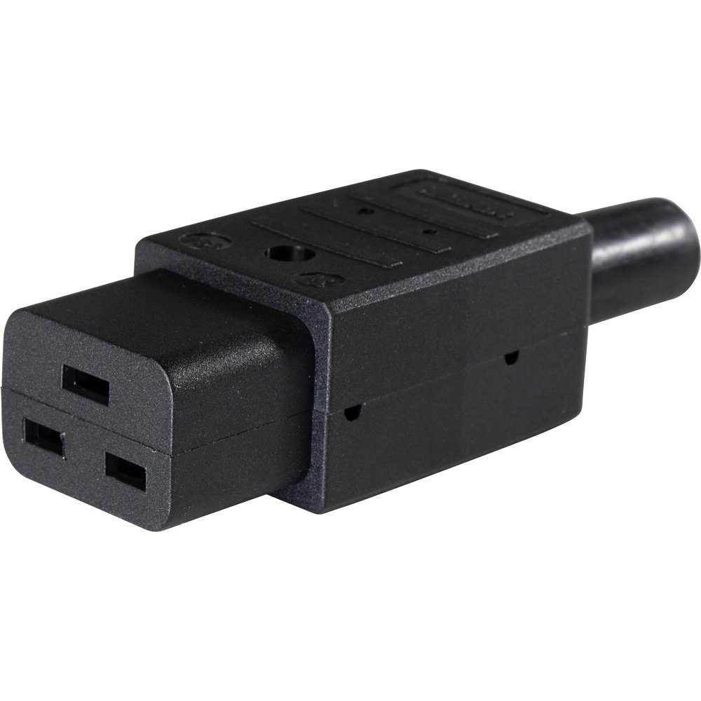 Schienenverbinder AS Schwabe 62085 Kaltgeräte-Steckverbinder Stecker, gerade Gesamtpolz