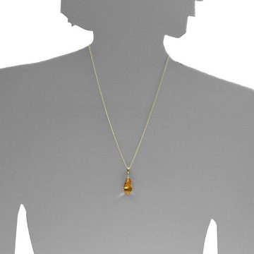 OSTSEE-SCHMUCK Kettenanhänger - Klassisch 22 mm - Gold 333/000 - Bernstein -, (1-tlg)