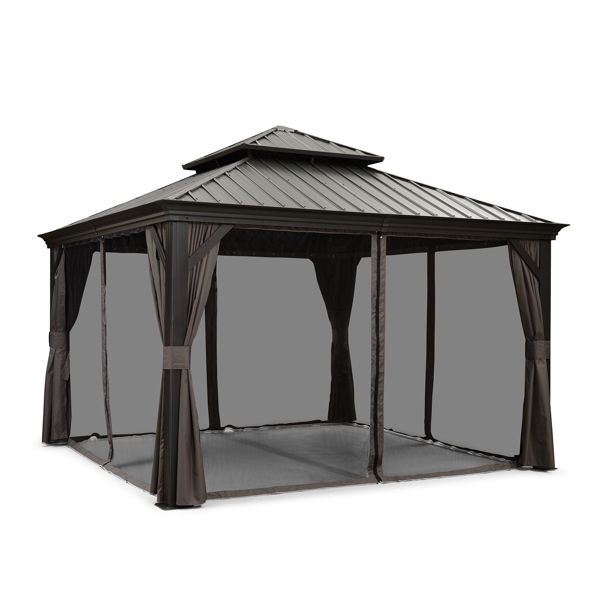 PURPLE LEAF Pavillon Außenbereich Alu Gartenpavillon günstig online kaufen