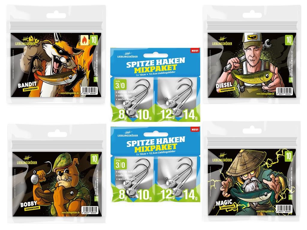 Lieblingsköder Искусственная приманка Lieblingsköder - 10 cm Sonderfarben-Set, (Sonderfarben-Set 10 cm, 1-St. SpinMad Originals 15 Farben), Effektiver Lauf, Exzellente Verarbeitung