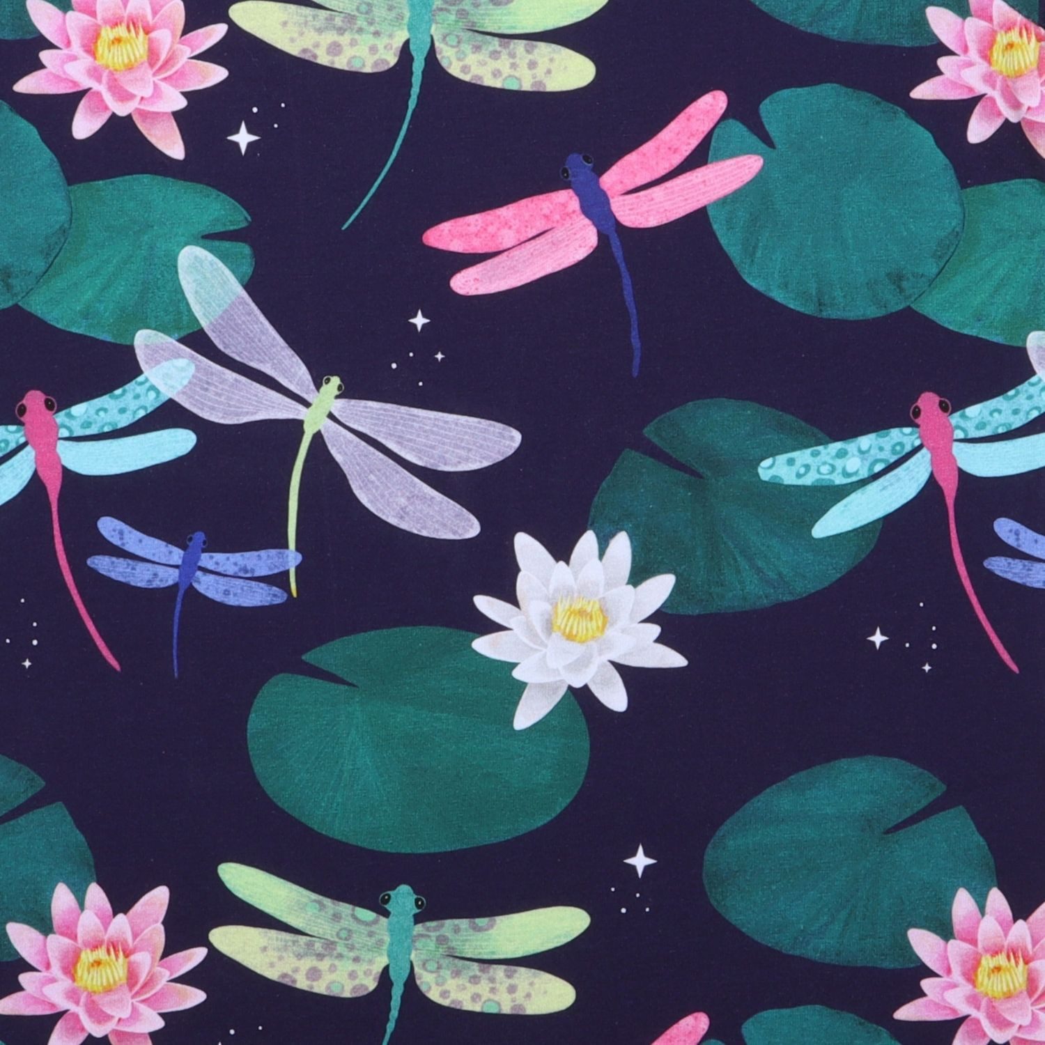 Walkiddy T-Shirt Walkiddy Colorful Dragonflies Kinder Bio Baumwolle GOTS Dark Blue Bio Baumwolle,GOTS, Kinderbekleidung,nachhaltige Klamotten,T-Shirt